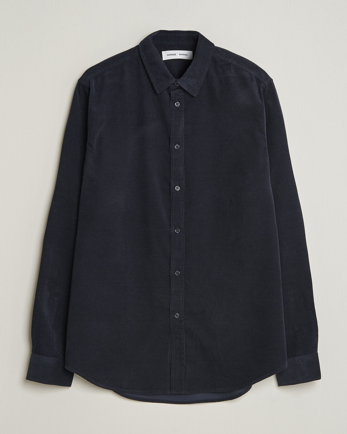 Herren | Hemden | Samsøe Samsøe | Liam Baby Cord Shirt Salute Navy
