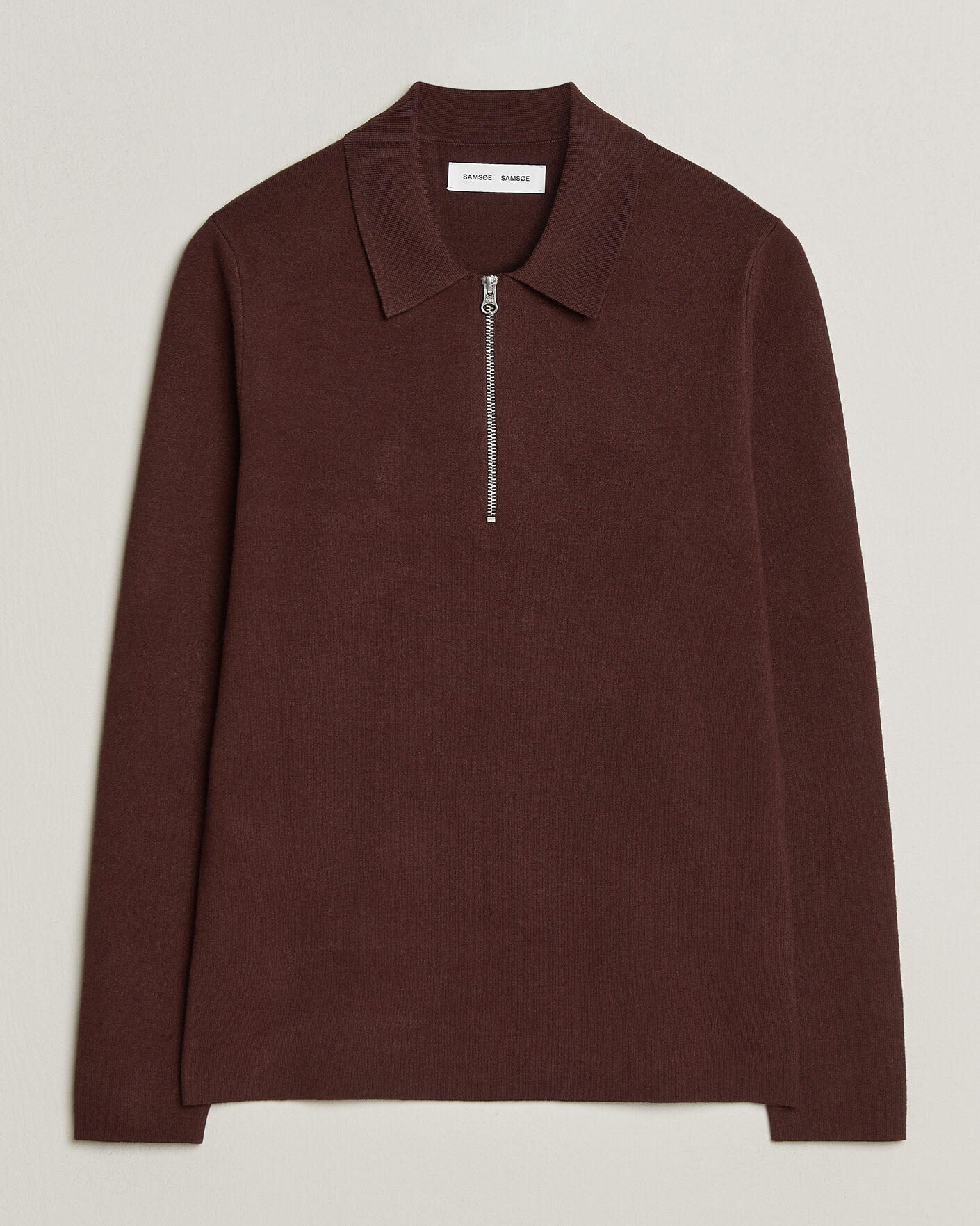 Herren | Pullover | Samsøe Samsøe | Guna Half Zip Bitter Chocolate