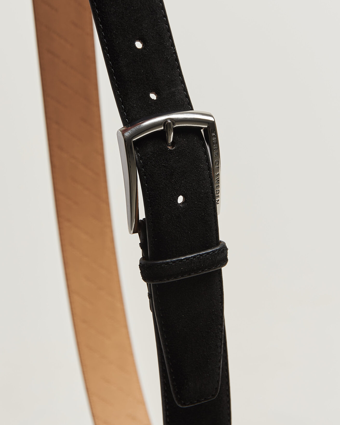 Herren | Gürtel | Tiger of Sweden | Bergstroms Suede Belt Black