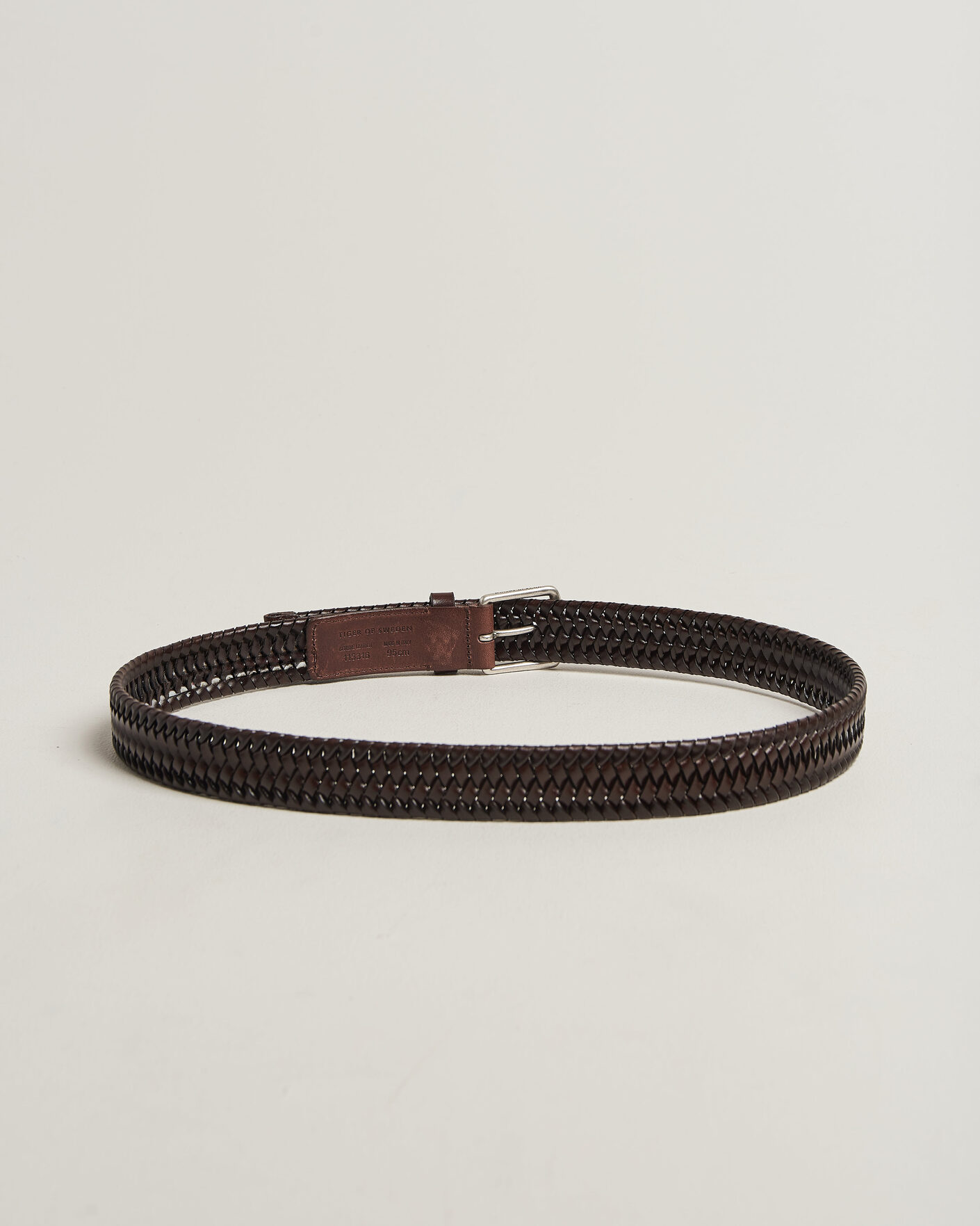Herren | Gürtel | Tiger of Sweden | Braidant Braided Belt Dark Brown