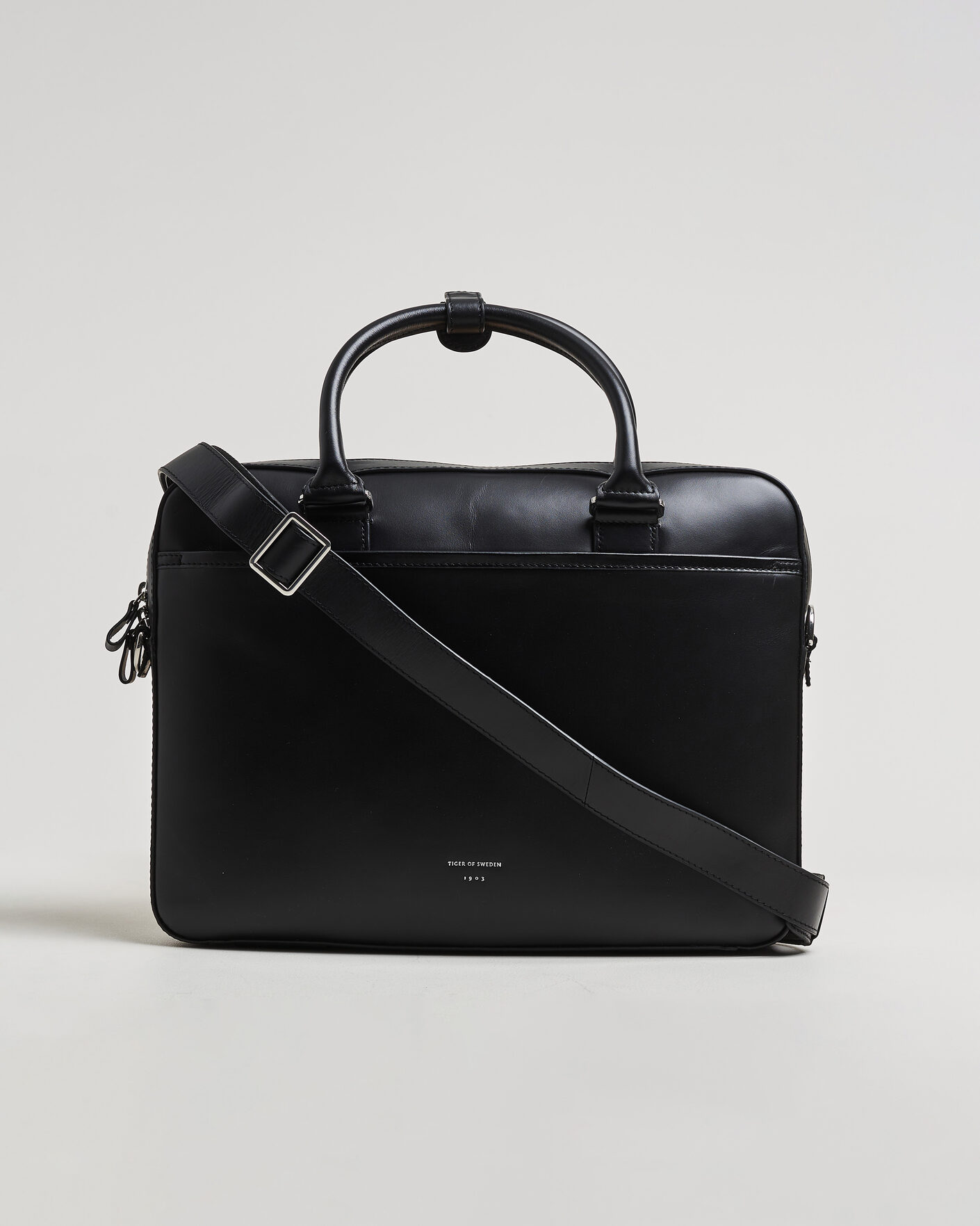 Herren | Taschen | Tiger of Sweden | Bosun Smooth Leather Briefcase Black