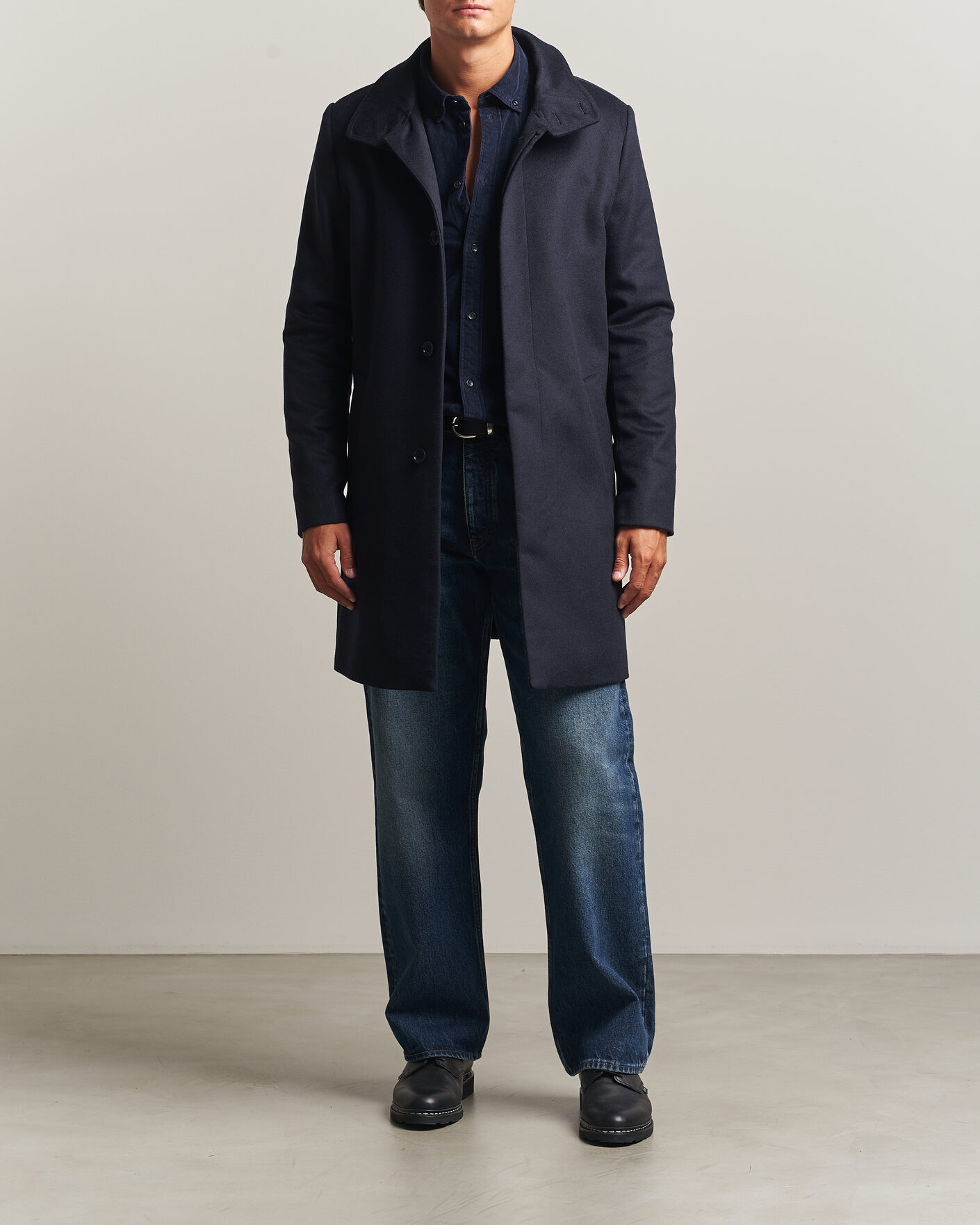 Herren | Jacken | Tiger of Sweden | Aleric Wool/Cashmere Coat Light Ink