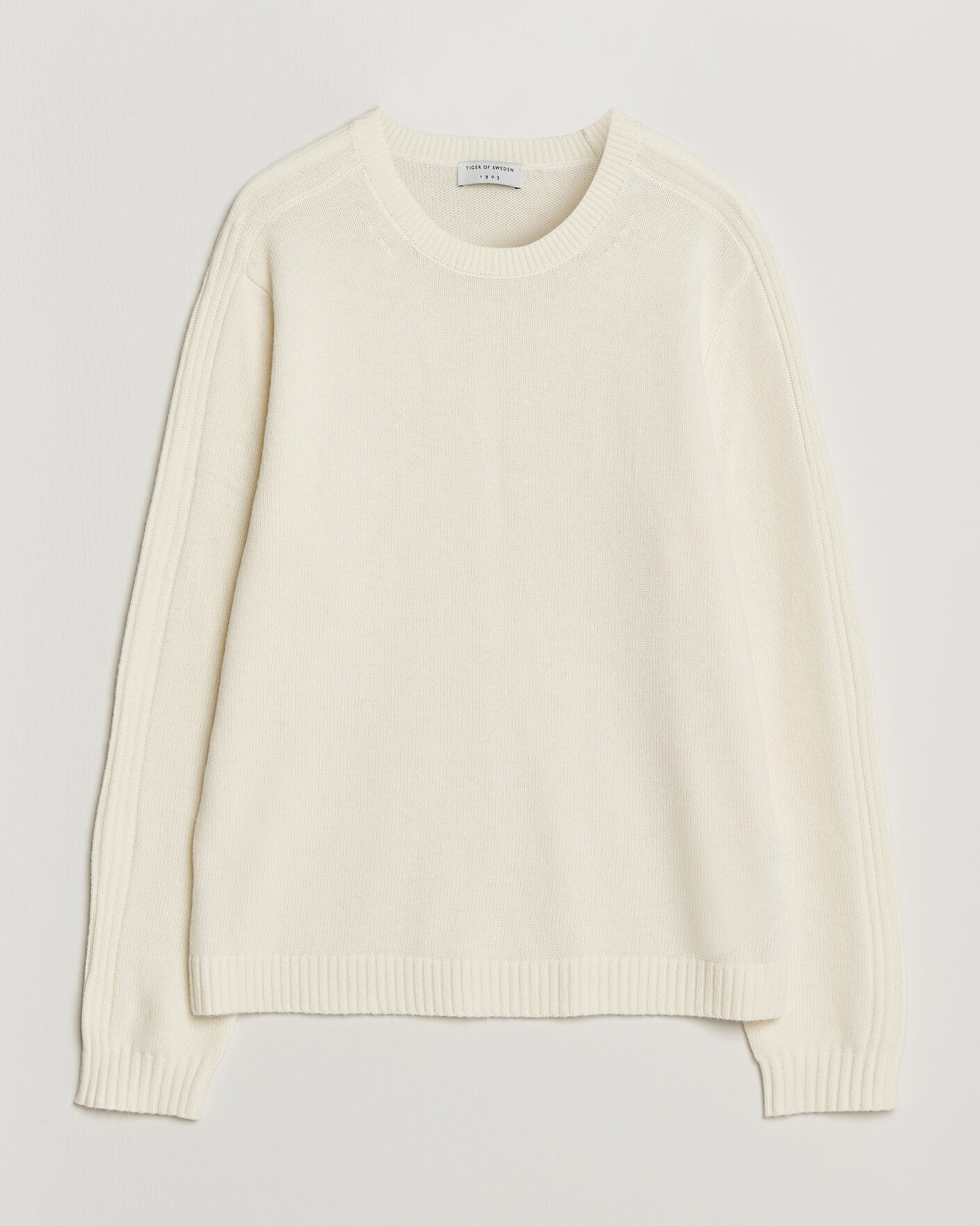 Herren | Pullover | Tiger of Sweden | Wilfred Wool/Cashmere Sweater Porcelain Cream