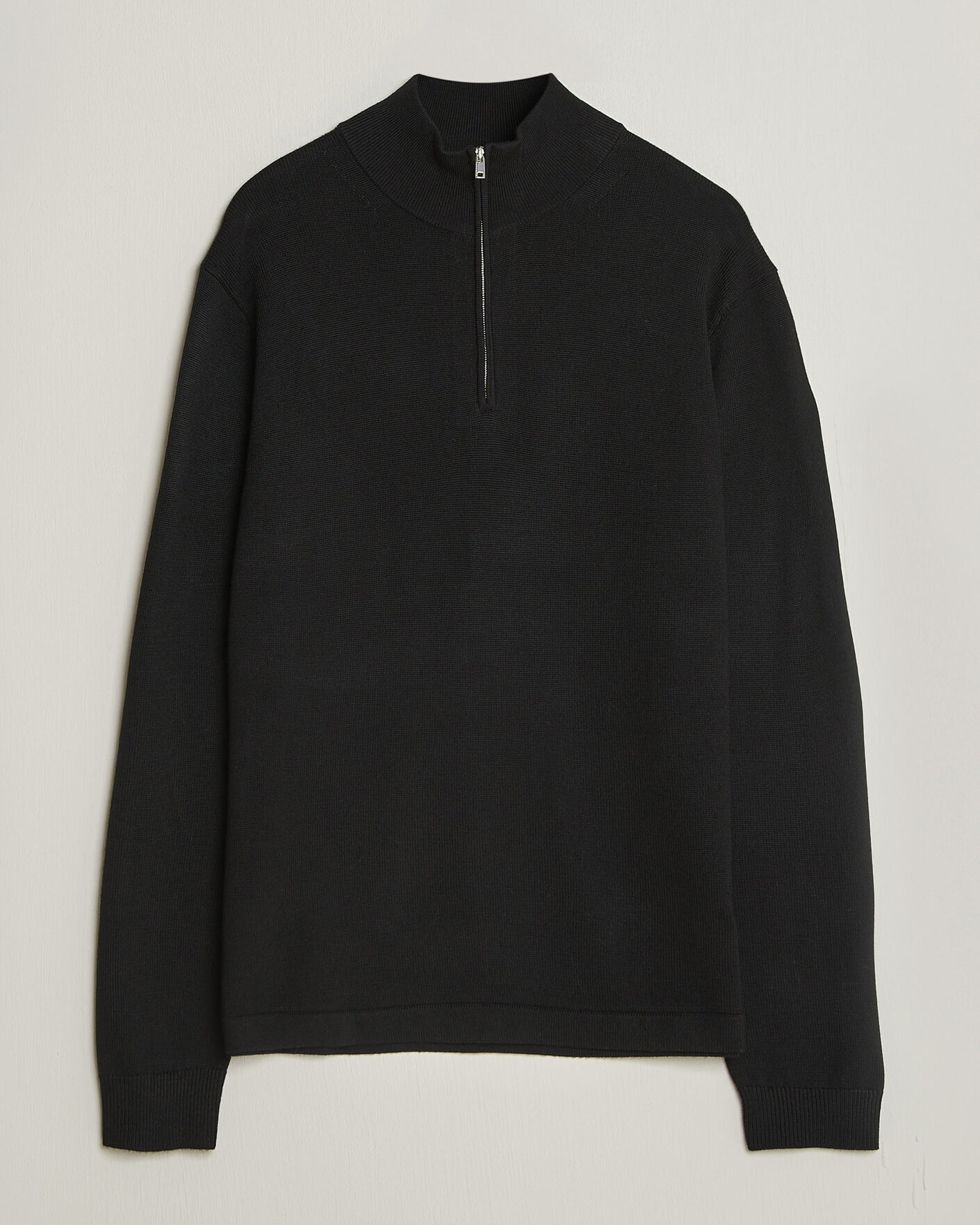 Herren | Pullover | Tiger of Sweden | Travis Wool Half Zip Black