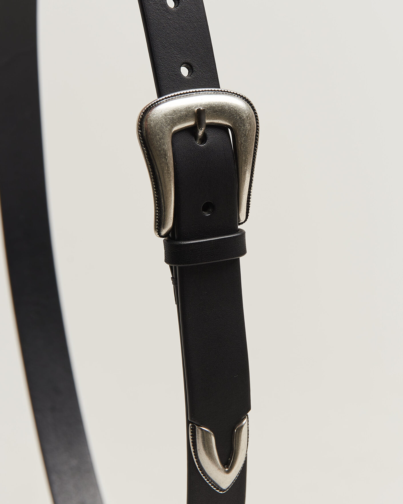 Herren | Gürtel | Tiger of Sweden | Ecus Leather Western Belt Black