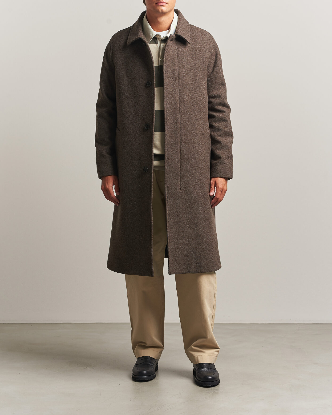 Herren | Jacken | Tiger of Sweden | Carlton Wool Coat Dusty Brown
