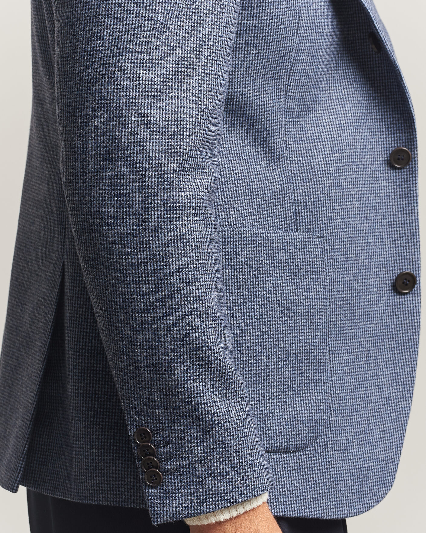 Herren | Sakkos | Tiger of Sweden | Easer Wool Pepita Blazer Iron Haze
