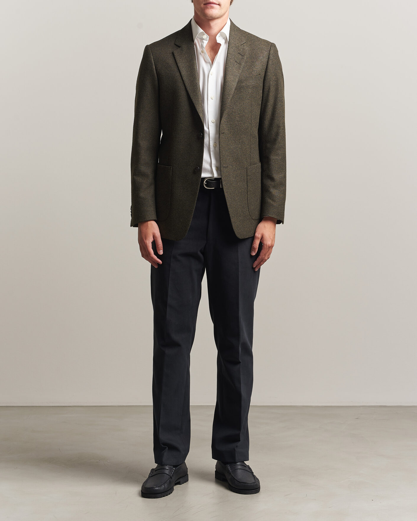 Herren | Sakkos | Tiger of Sweden | Justin Wool Flannel Suit Blazer Muted Canopy