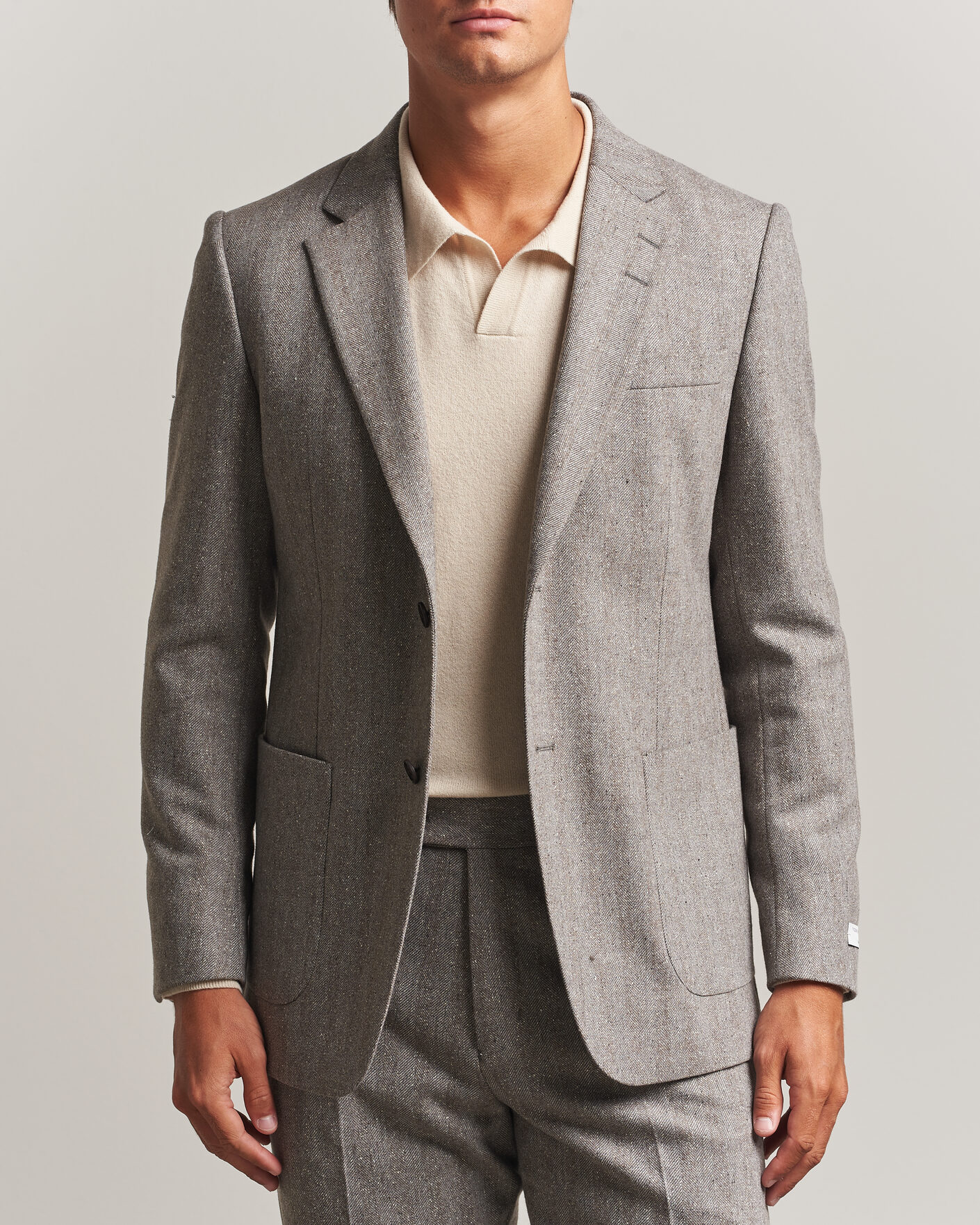 Herren | Sakkos | Tiger of Sweden | Justin Wool Donegal Suit Blazer Dark Stone