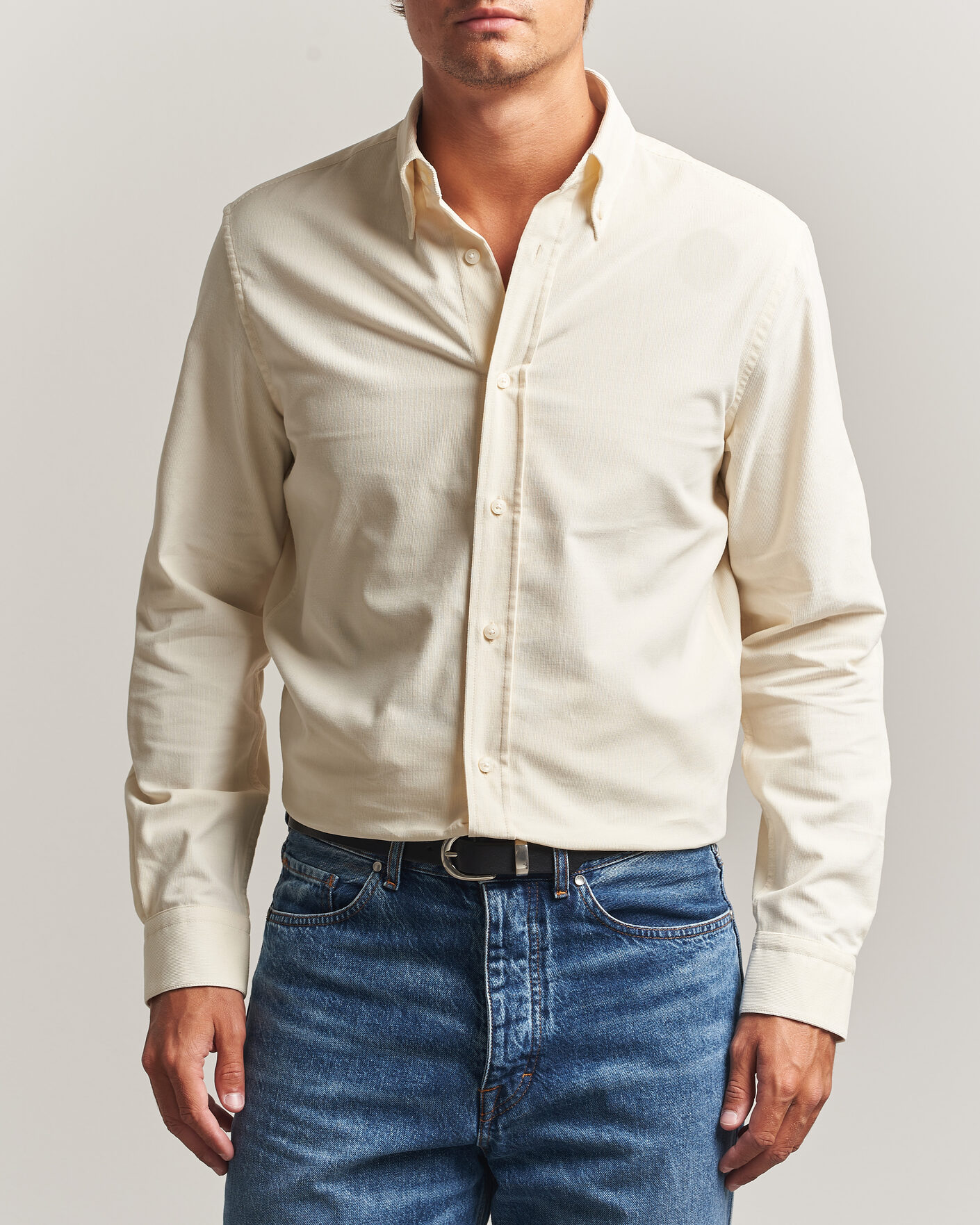 Herren | Hemden | Tiger of Sweden | Bjorn Corduroy Shirt Cream White