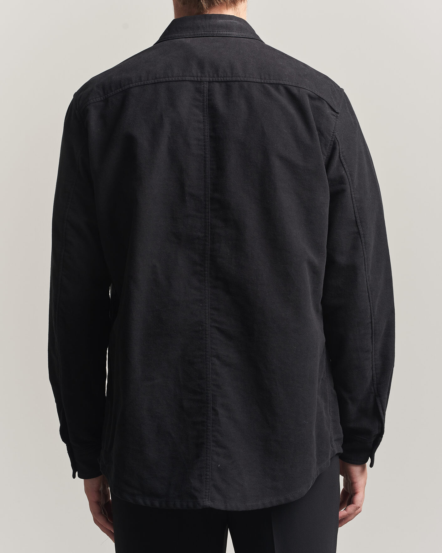 Herren | Hemden | Tiger of Sweden | Bishop Cotton Overshirt Black
