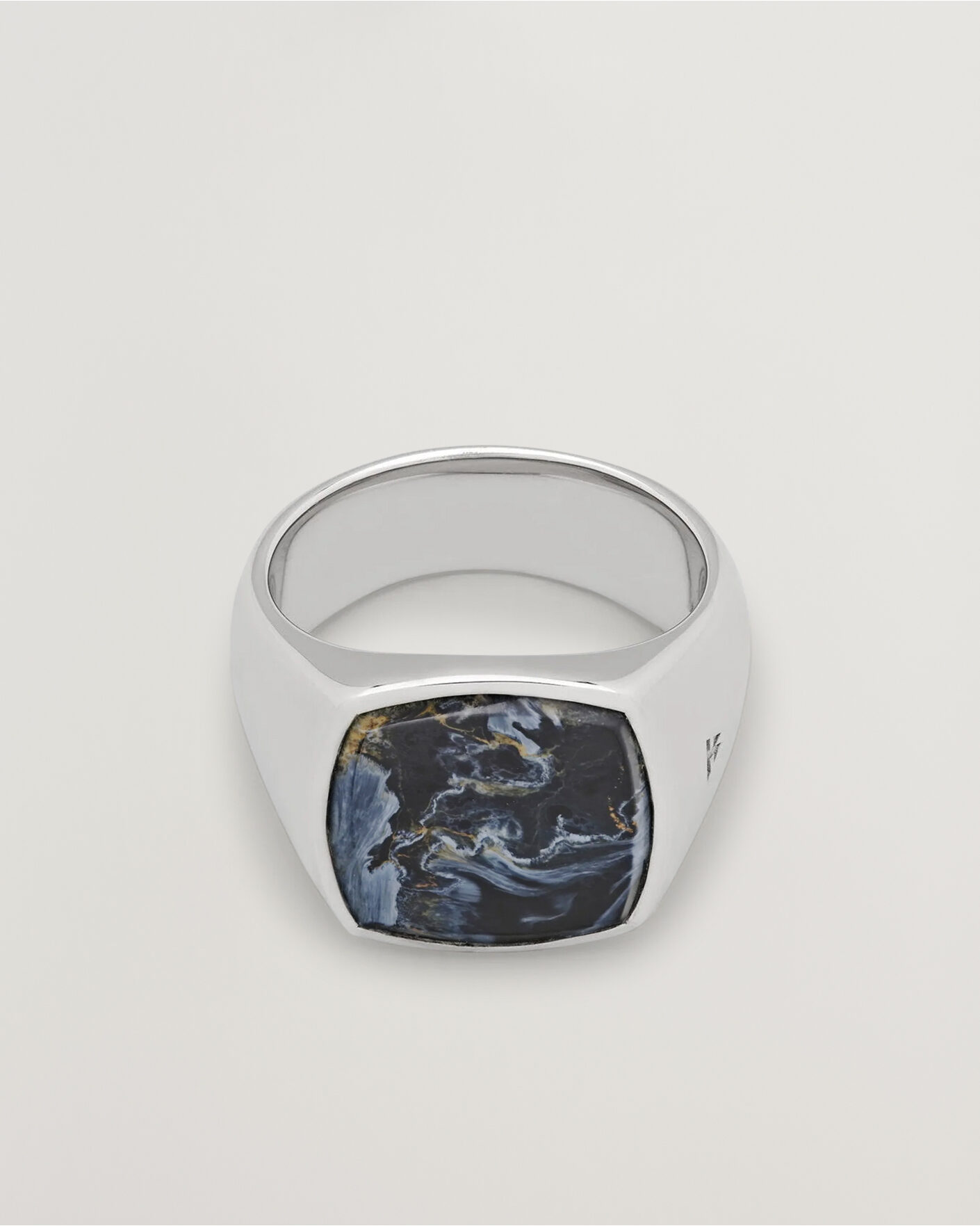 Herren | Schmuck | Tom Wood | Cushion Pietersite Ring Silver