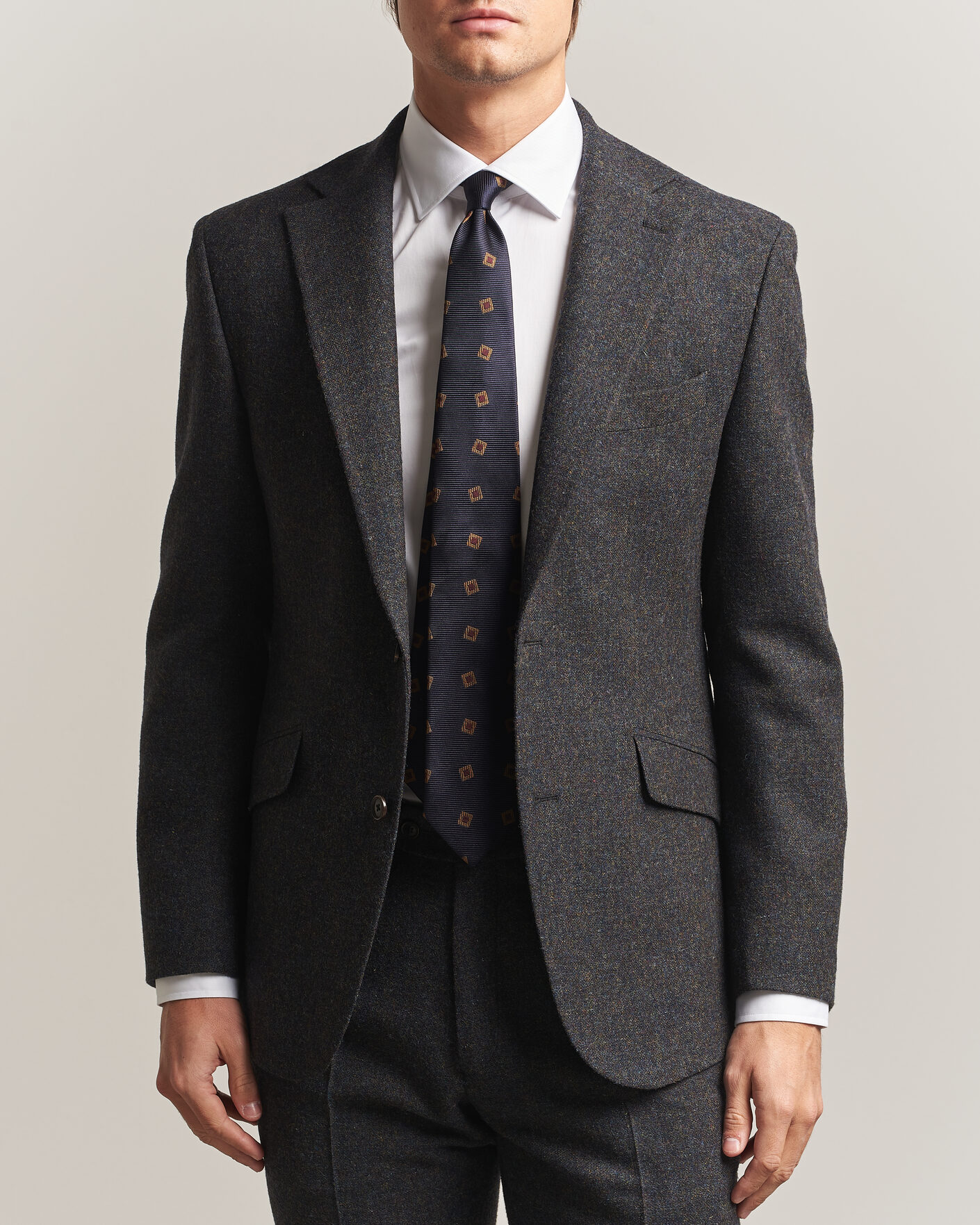 Herren | Sakkos | Walker Slater | Edward Shetland Wool Donegal Blazer Navy