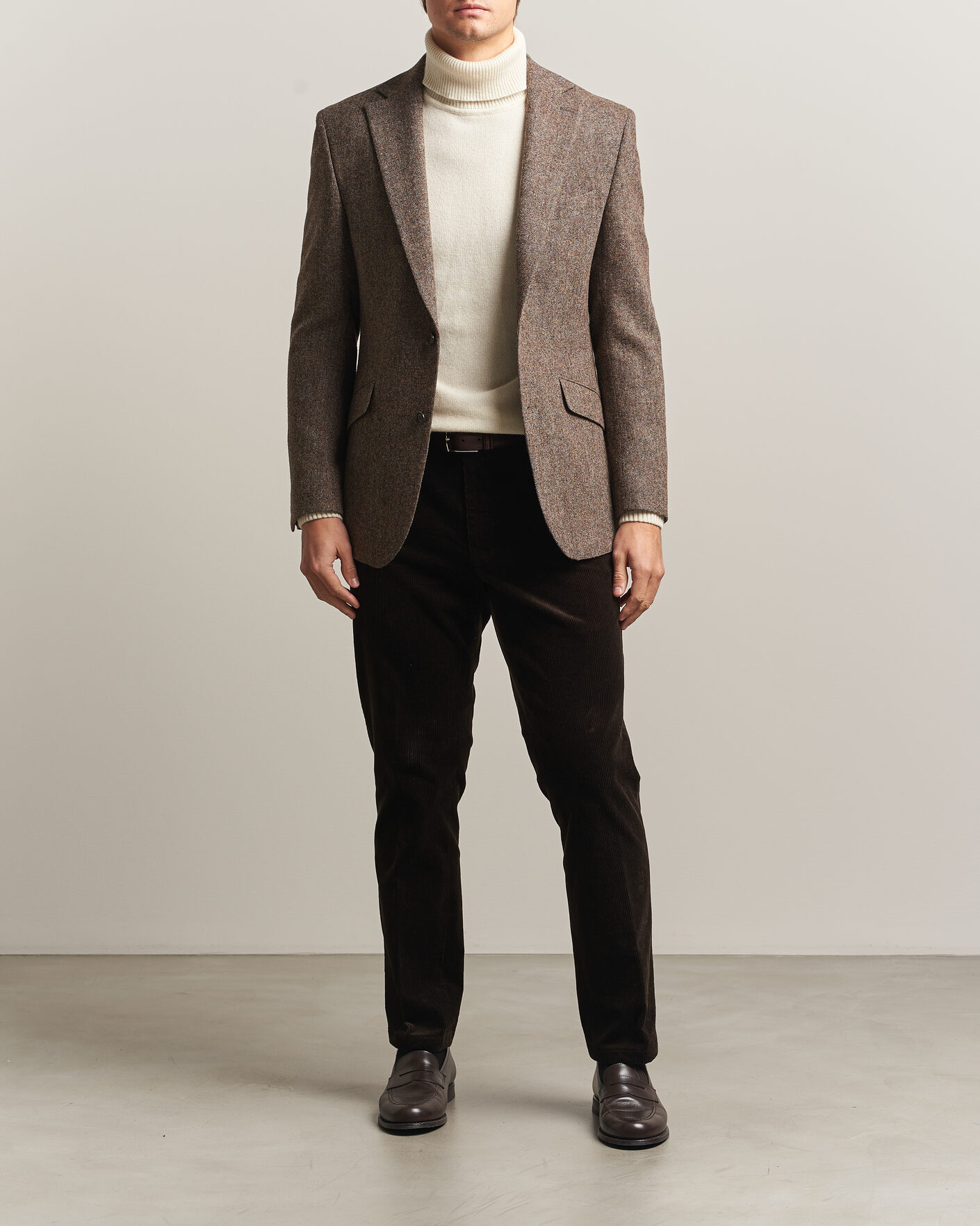 Herren | Sakkos | Walker Slater | Edward Shetland Wool Donegal Blazer Tobacco