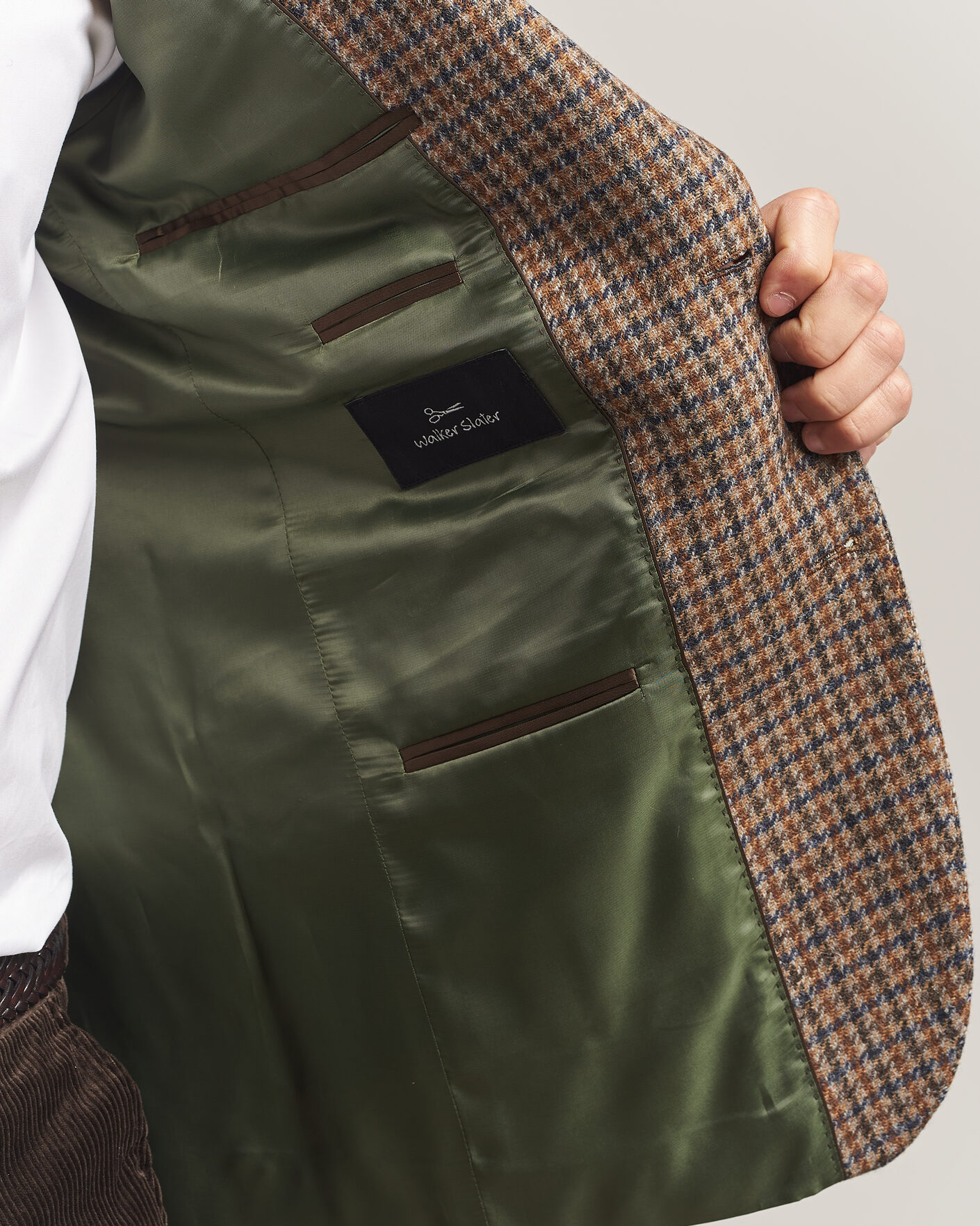 Herren | Sakkos | Walker Slater | Edward Lambswool Puppytooth Blazer Sandstone