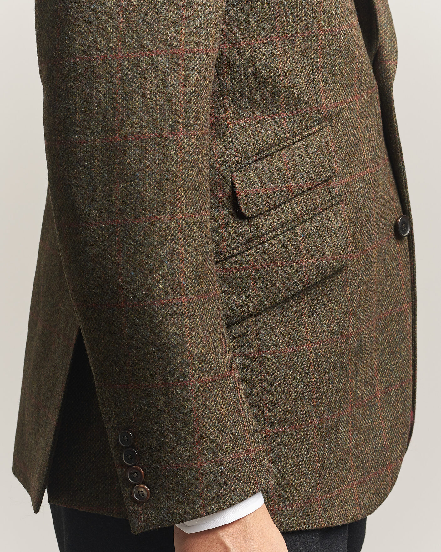Herren | Sakkos | Walker Slater | Edward Lambswool Windowpane Blazer Green