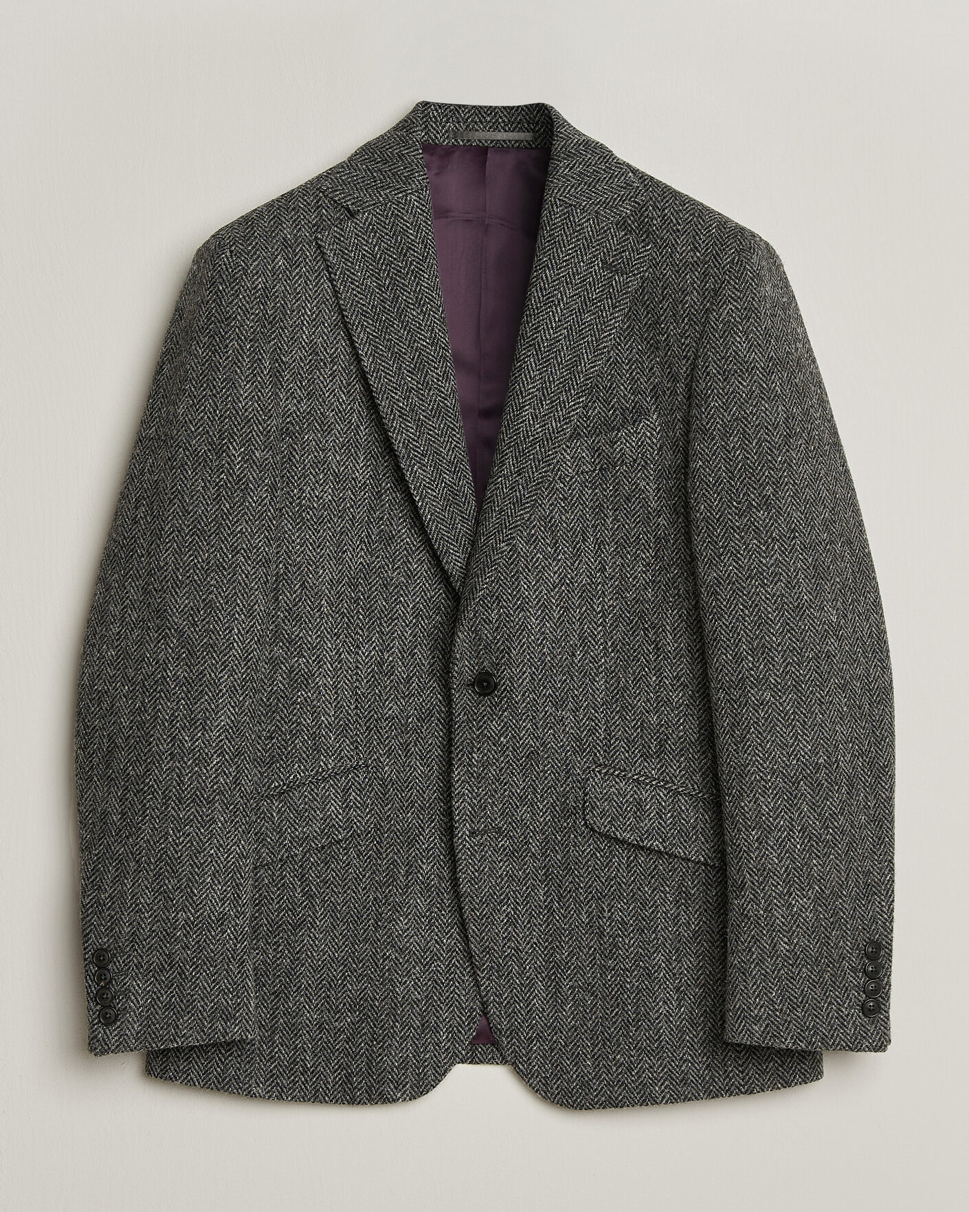 Herren | Sakkos | Walker Slater | Edward Harris Tweed Herringbone Blazer Charcoal