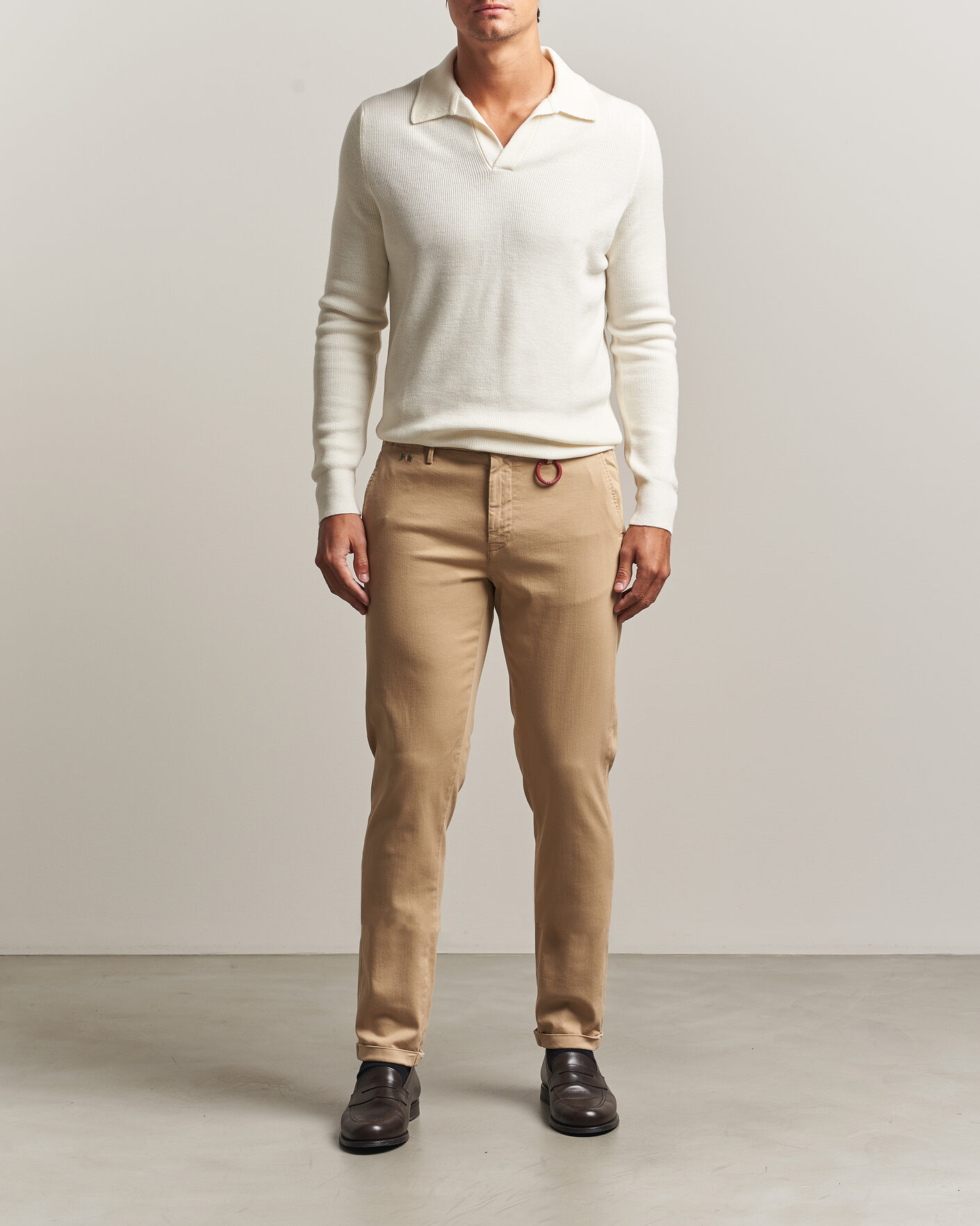 Herren | Hosen | Tramarossa | Luis Superstrech Cotton Chino Beige