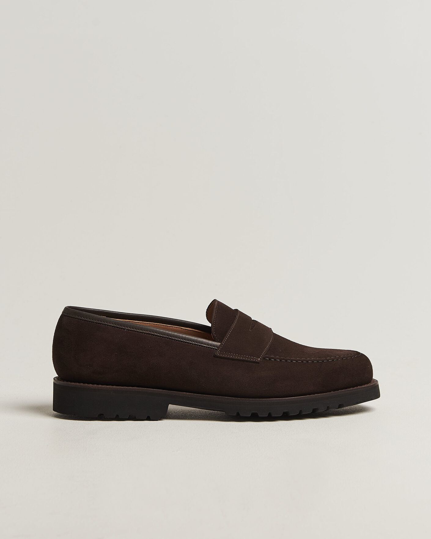 Herren | Loafer | Crockett & Jones | Boston 2 VI-Lite Loafer Dark Oak Suede