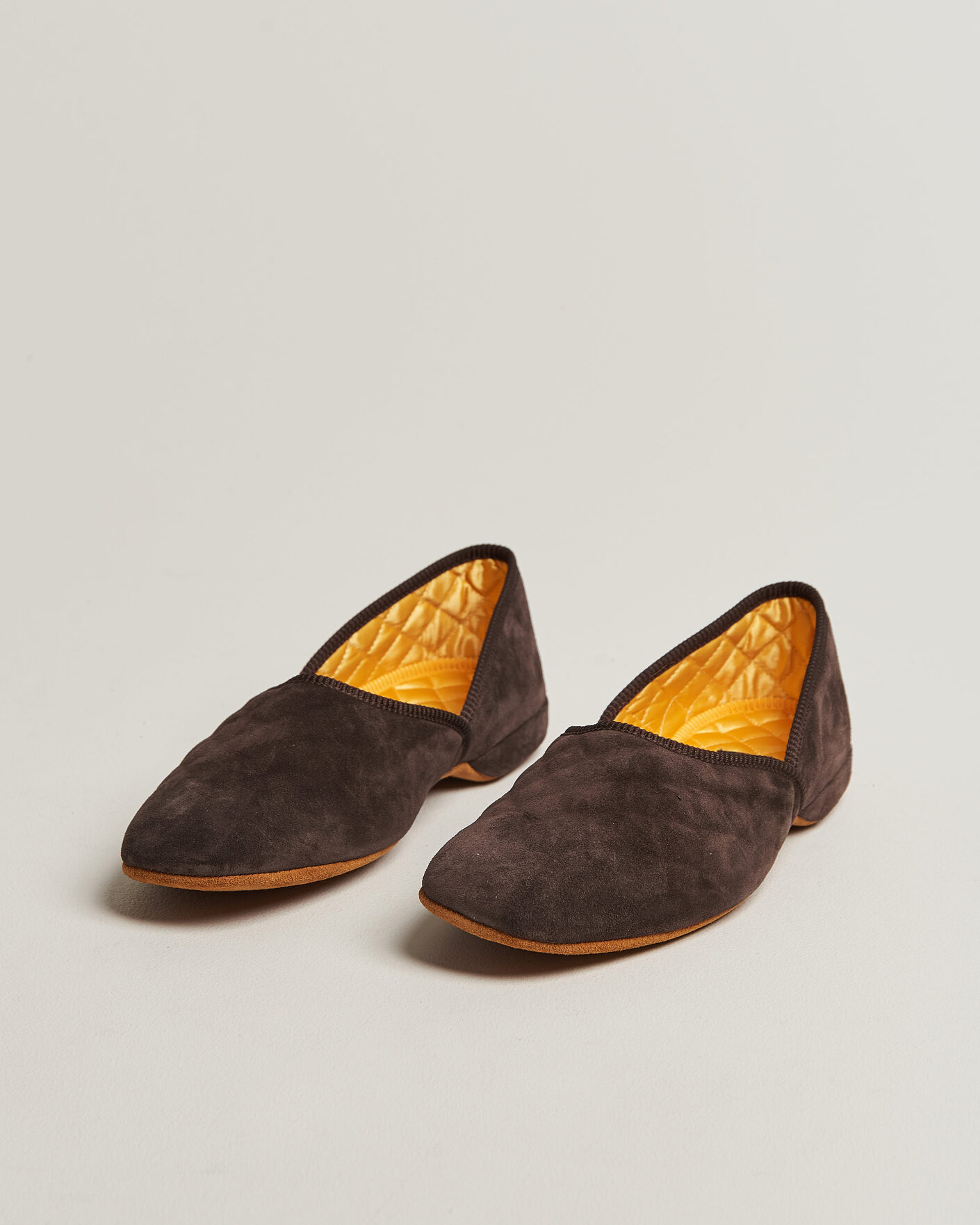 Herren | Sandalen & Pantoletten | Bowhill & Elliott | Grecian Indoor Slippers Chocolate Suede