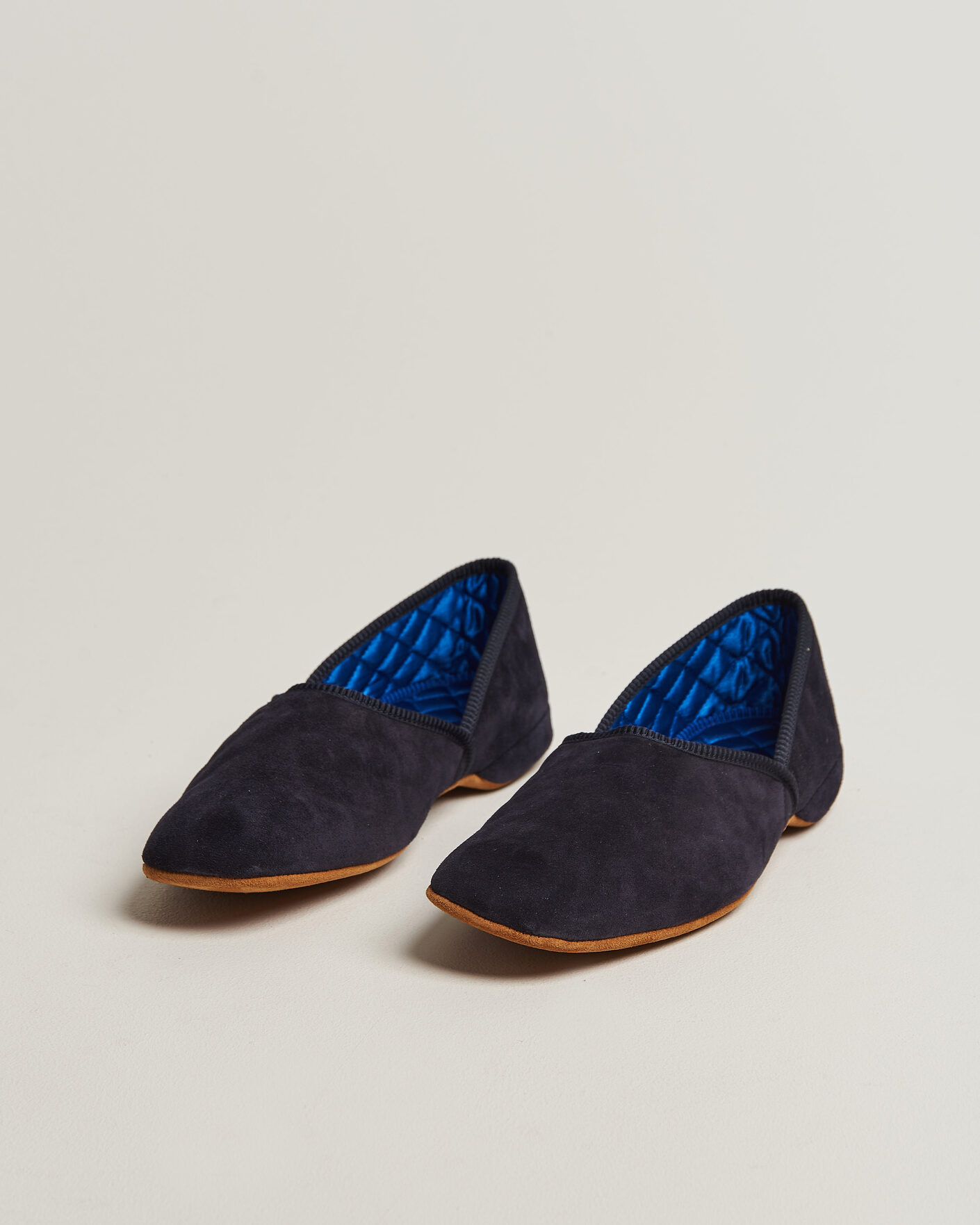 Herren | Sandalen & Pantoletten | Bowhill & Elliott | Grecian Indoor Slippers Navy Suede