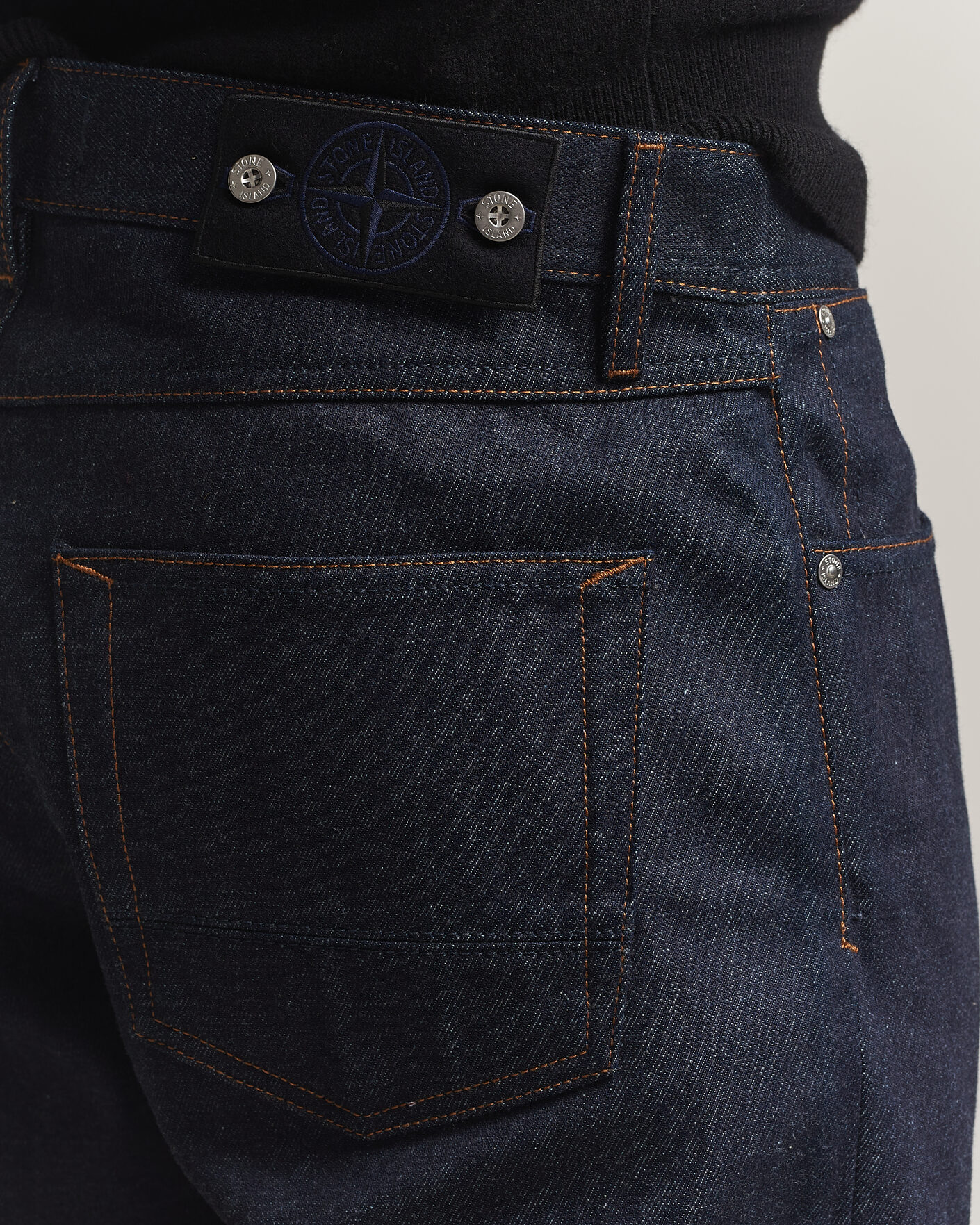 Herren | Jeans | Stone Island | Regular Straight Fit Selvedge Jeans Blue Raw