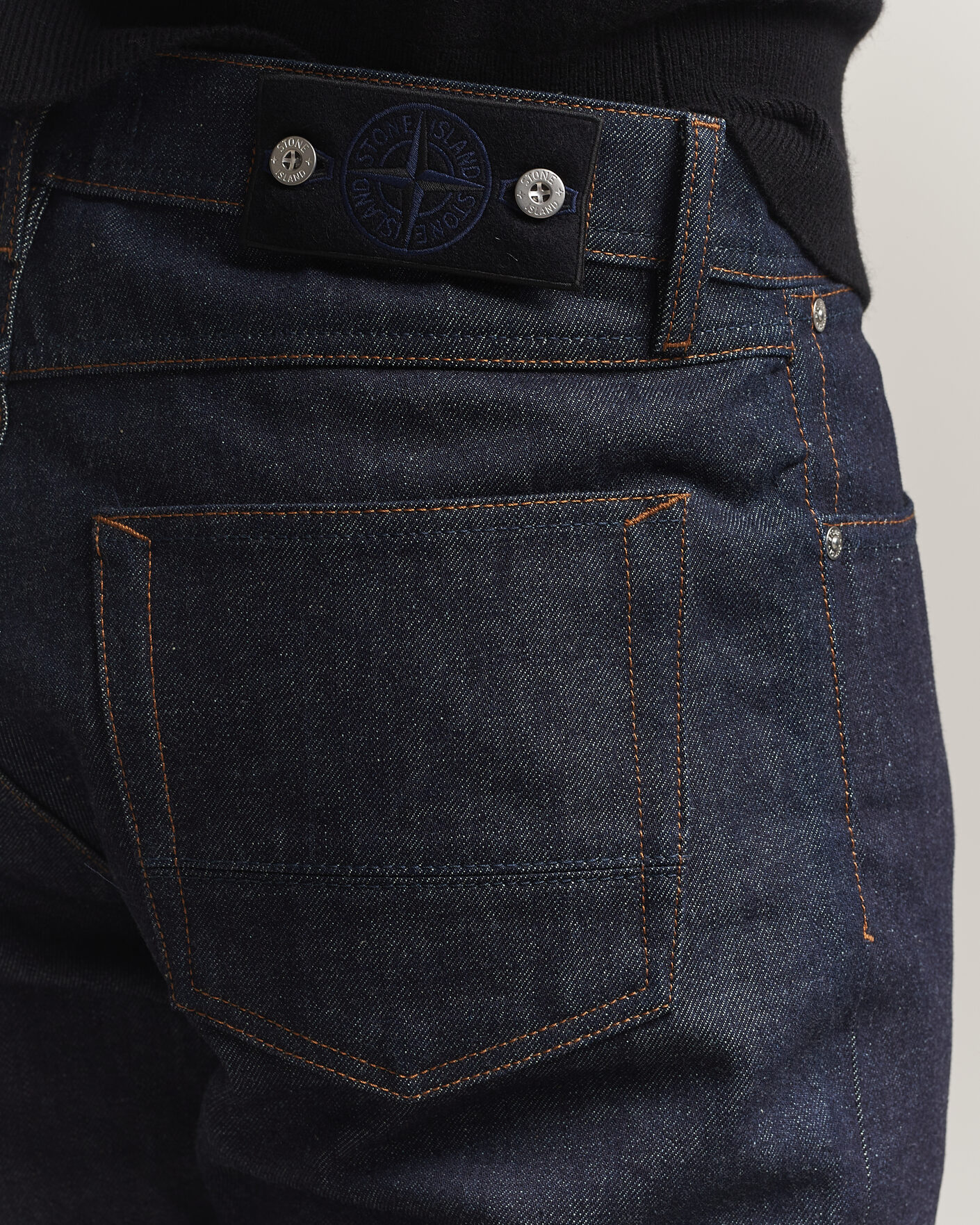 Herren | Jeans | Stone Island | Regular Straight Fit Indigo Jeans Blue Raw
