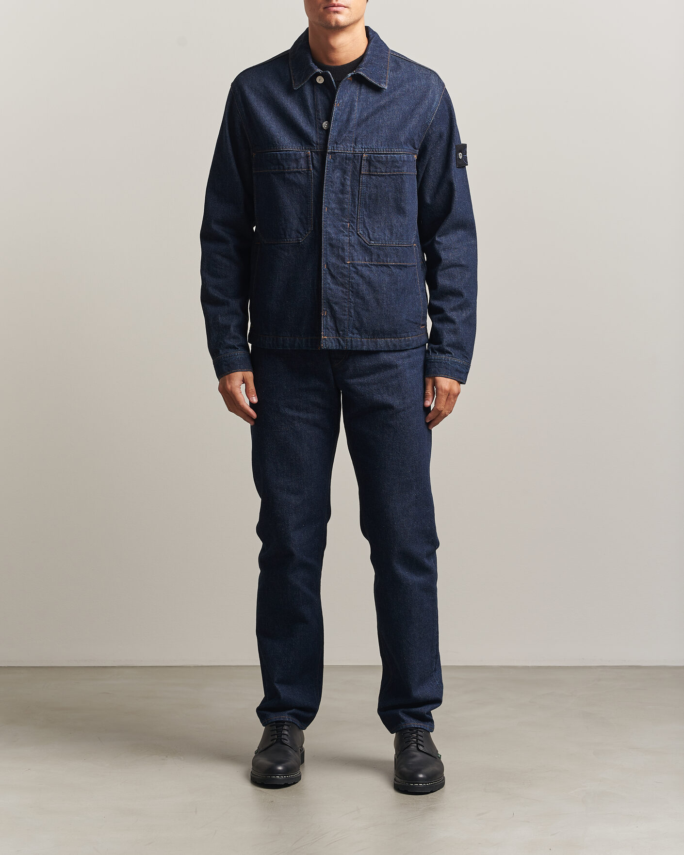 Herren | Jacken | Stone Island | Indigo Denim Coach Jacket Blue Rinse