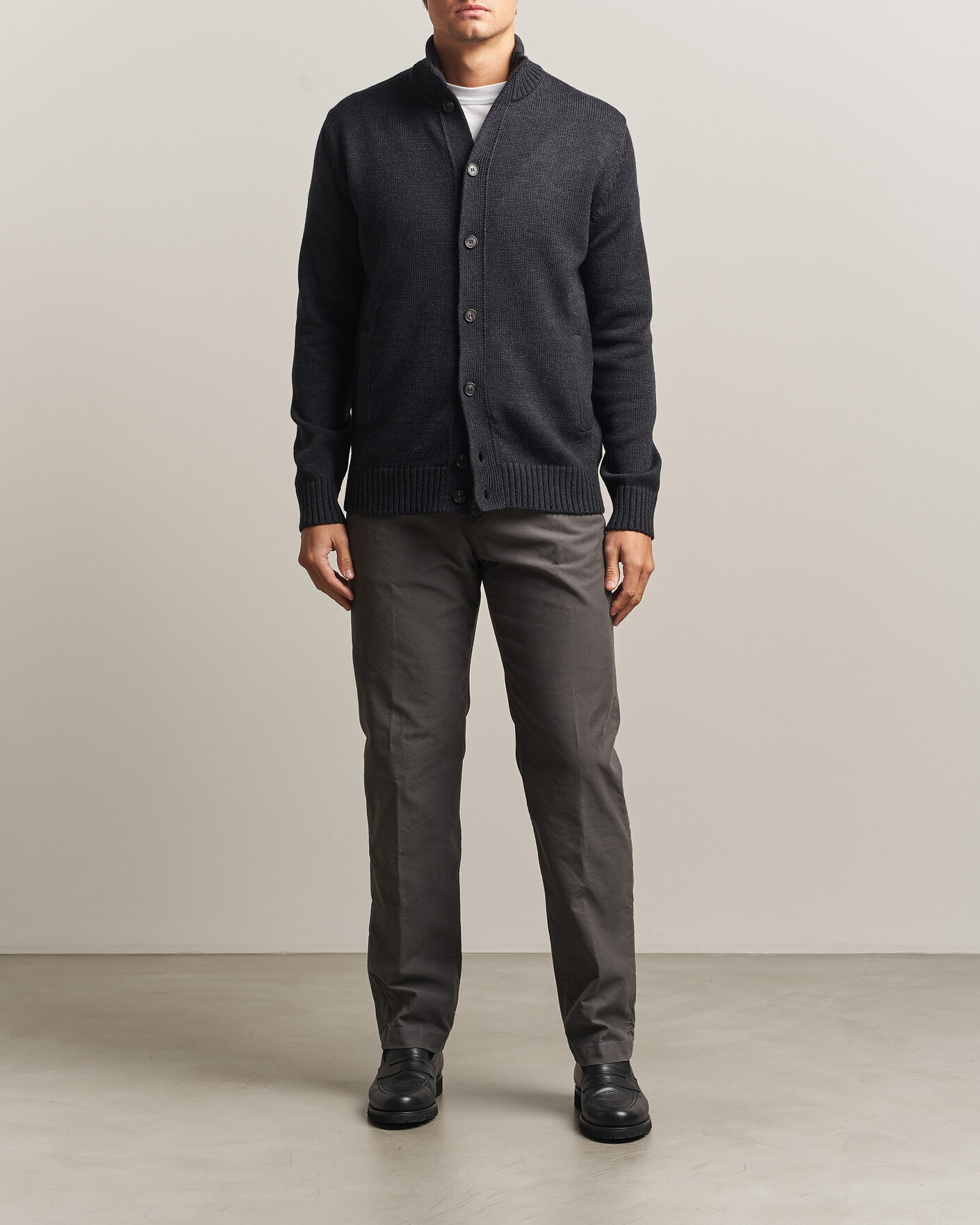 Herren | Pullover | Zanone | Virgin Merino Wool Chioto Grey Melange