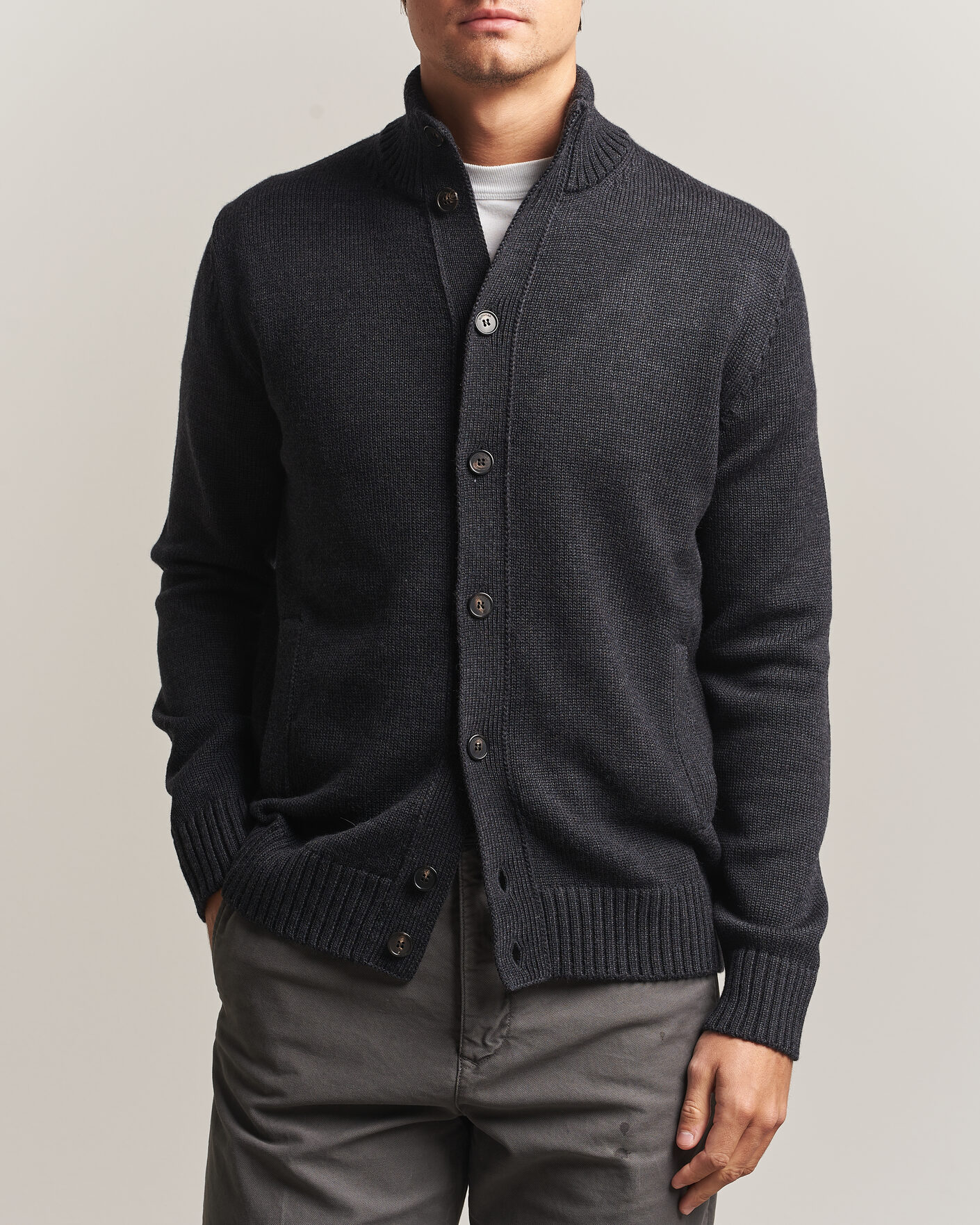 Herren | Pullover | Zanone | Virgin Merino Wool Chioto Grey Melange