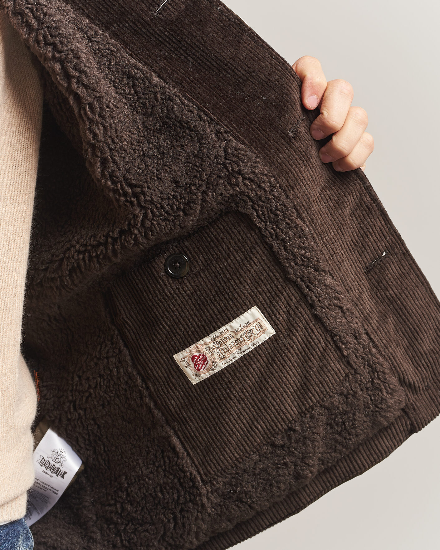 Herren | Jacken | Baracuta | Waxed Sherling Lined Deck Jacket Deep Moss
