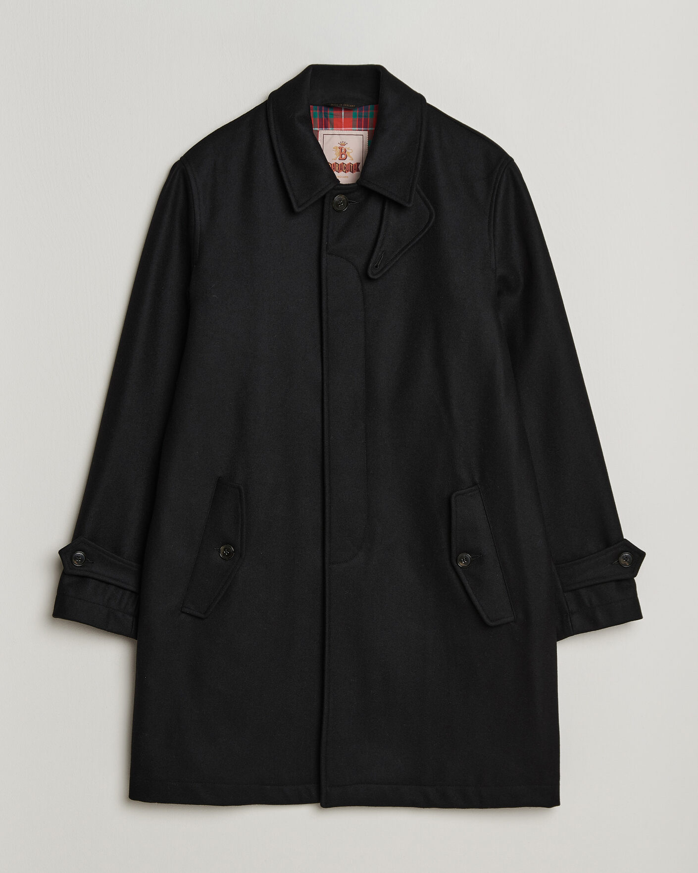 Herren | Jacken | Baracuta | G10 Melton Wool Coat Black