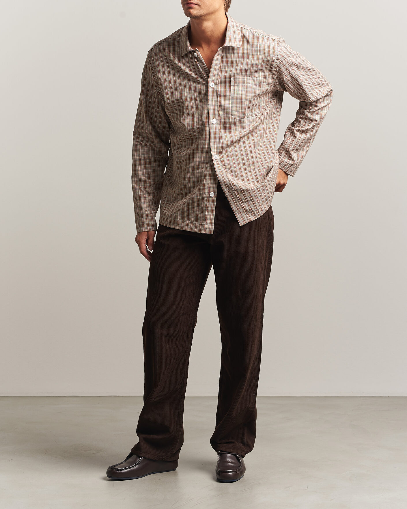 Herren | Hosen | Sunflower | Loose Corduroy Pants Brown