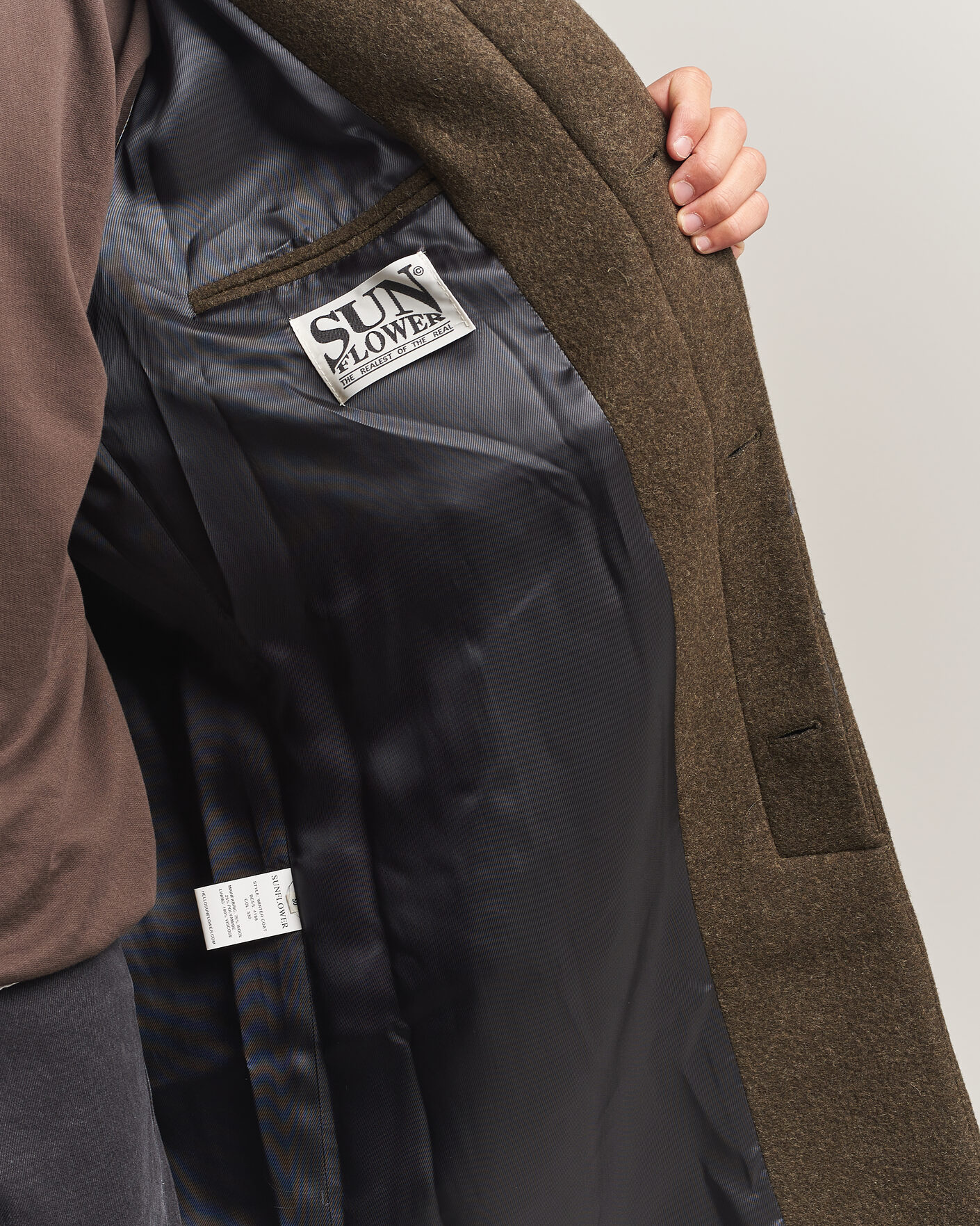 Herren | Jacken | Sunflower | Wool Blend Winter Coat Green Moss