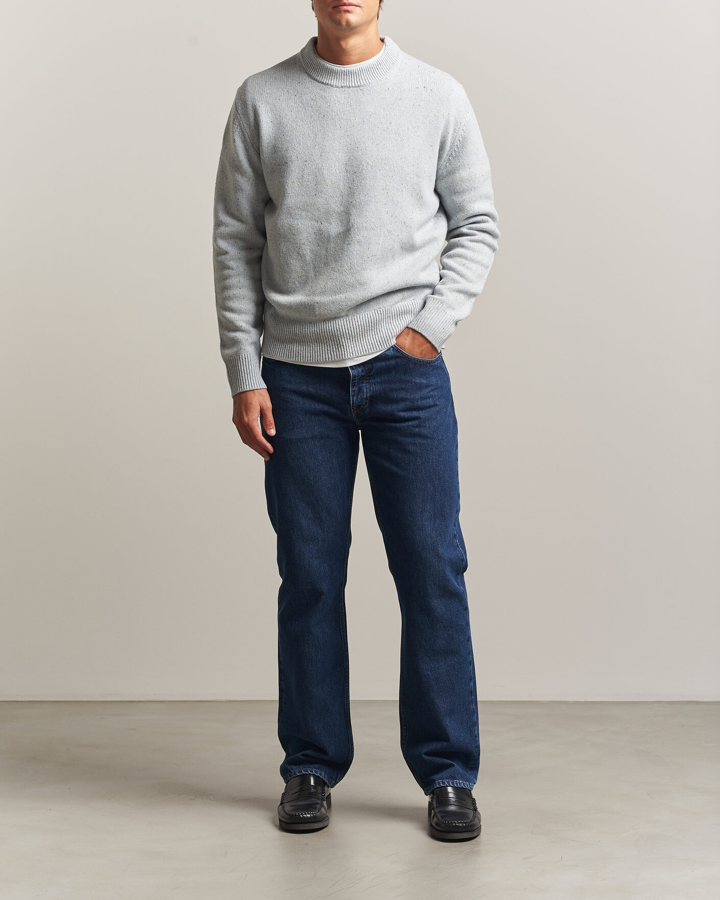 Herren | Pullover | Sunflower | Moon Donegal Sweater Light Blue