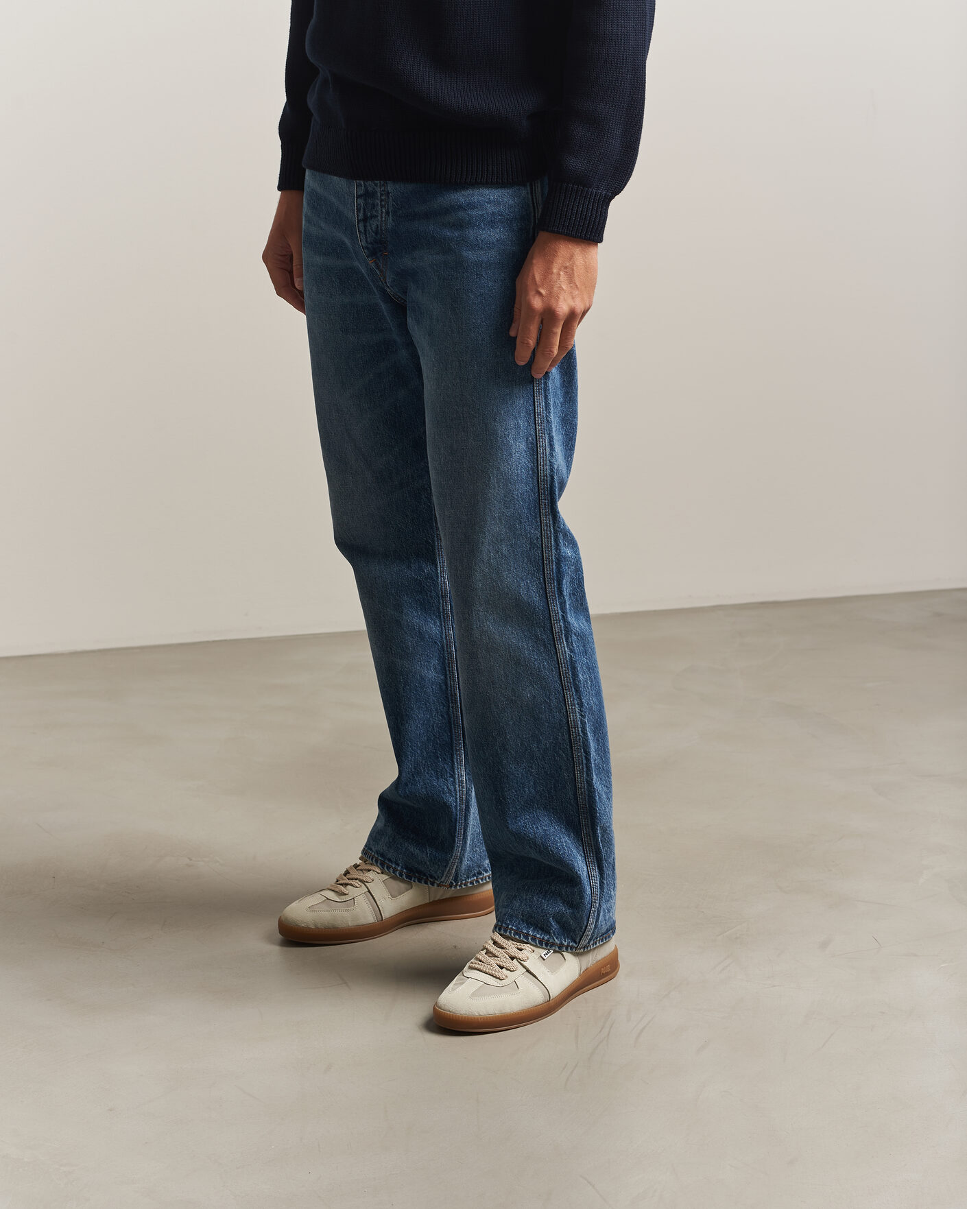 Herren | Sneaker | P448 | Monza Suede Sneaker Beige/White
