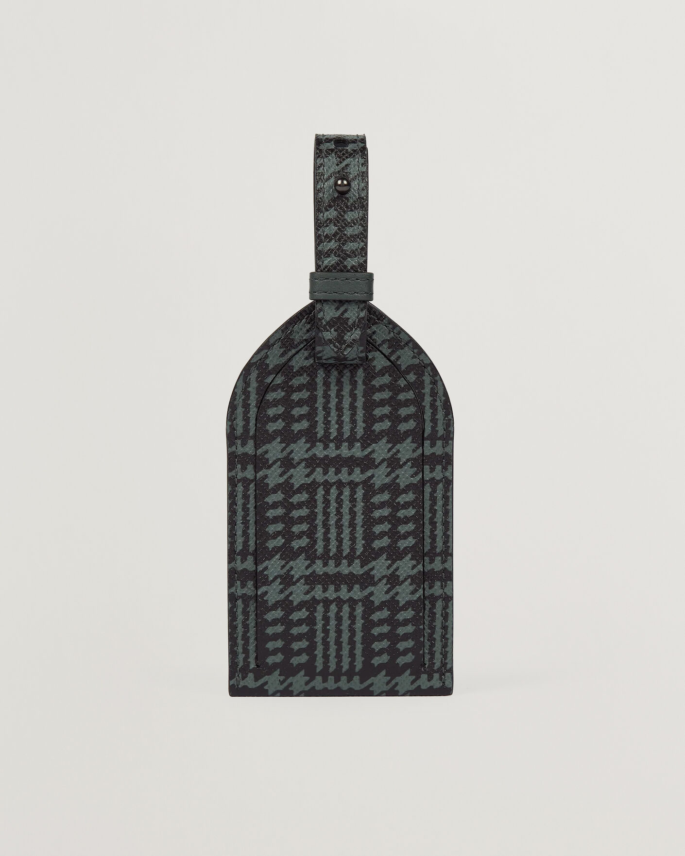 Herren | Für das Zuhause | Smythson | Panama Tweed Luggage Tag Slate Green