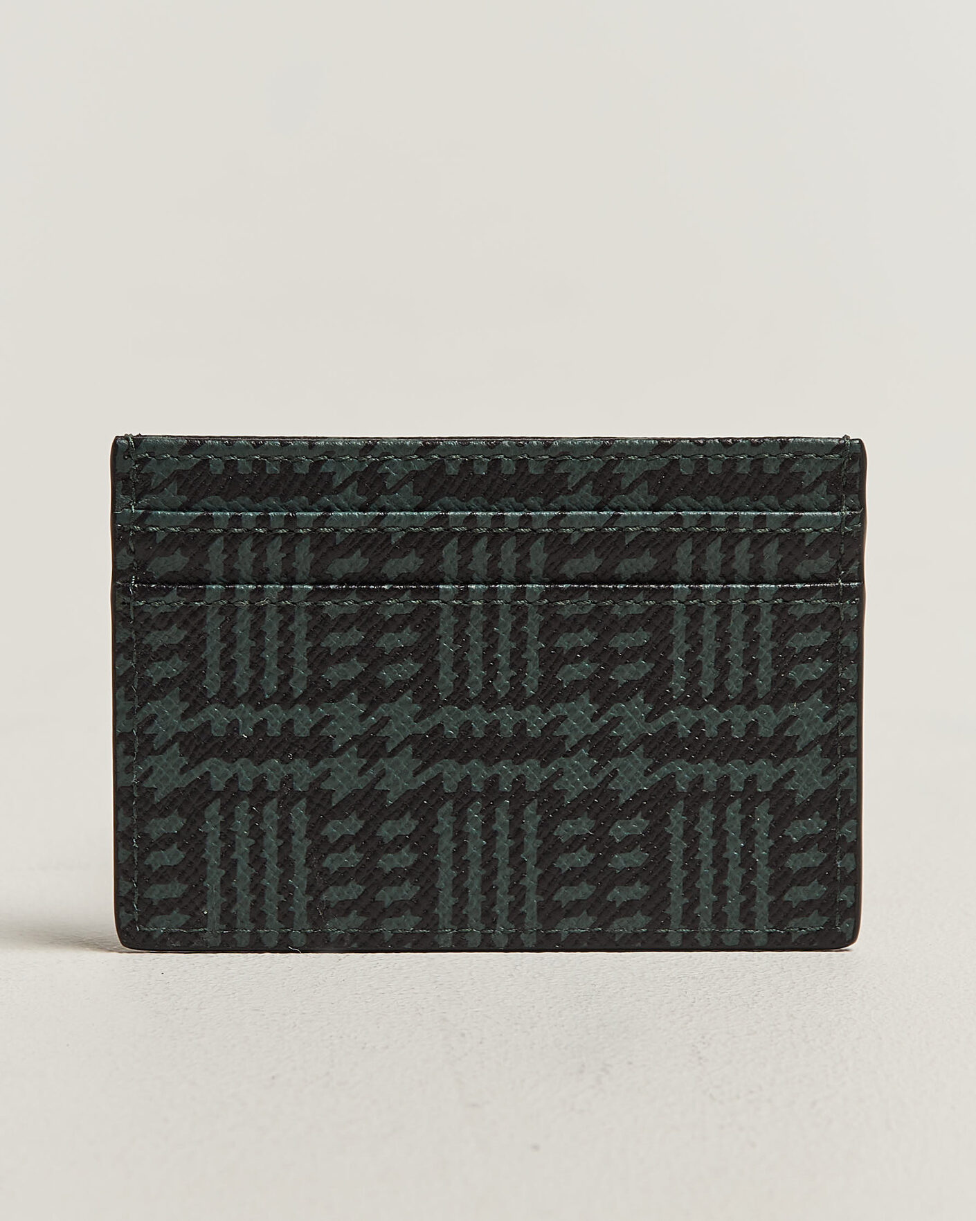 Herren | Geldbörsen | Smythson | Panama Tweed Flat Cardholder Slate Green