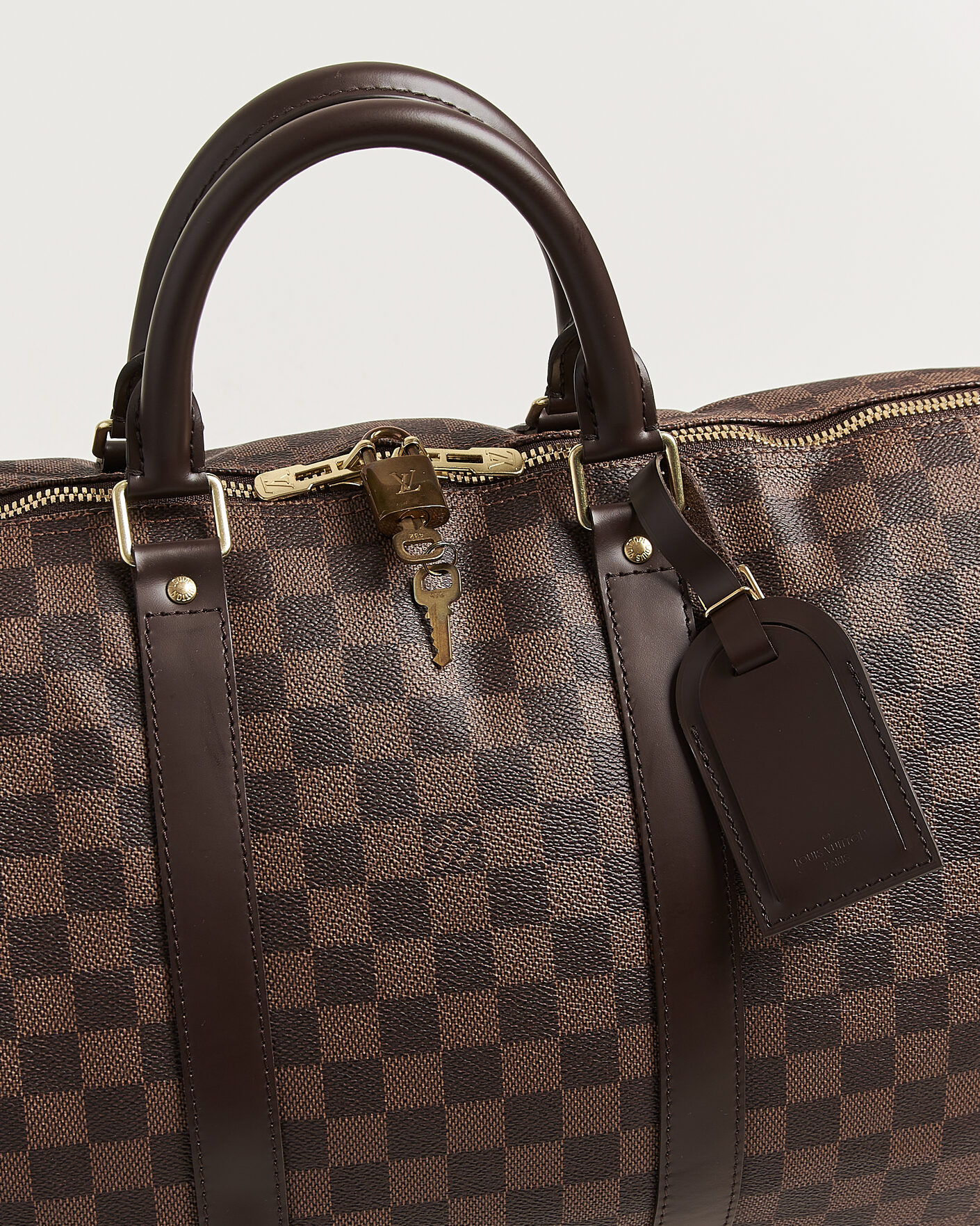 Herren | Pre-Owned & Vintage Bags | Louis Vuitton Pre-Owned | Keepall 50 Damier Ebene
