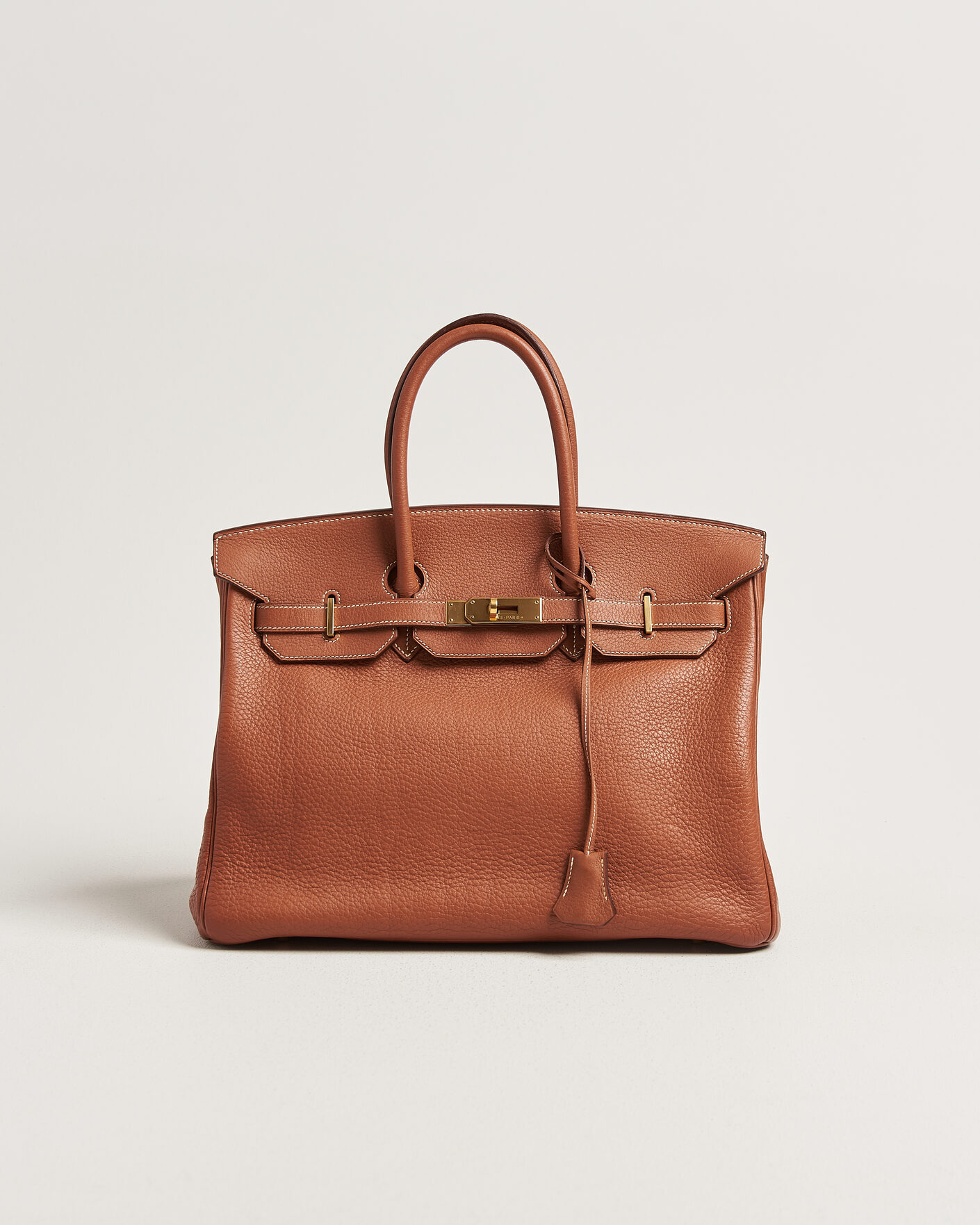 Herren | Pre-Owned & Vintage Bags | Hermès Pre-Owned | Birkin 35 Togo Leather Cognac Brown