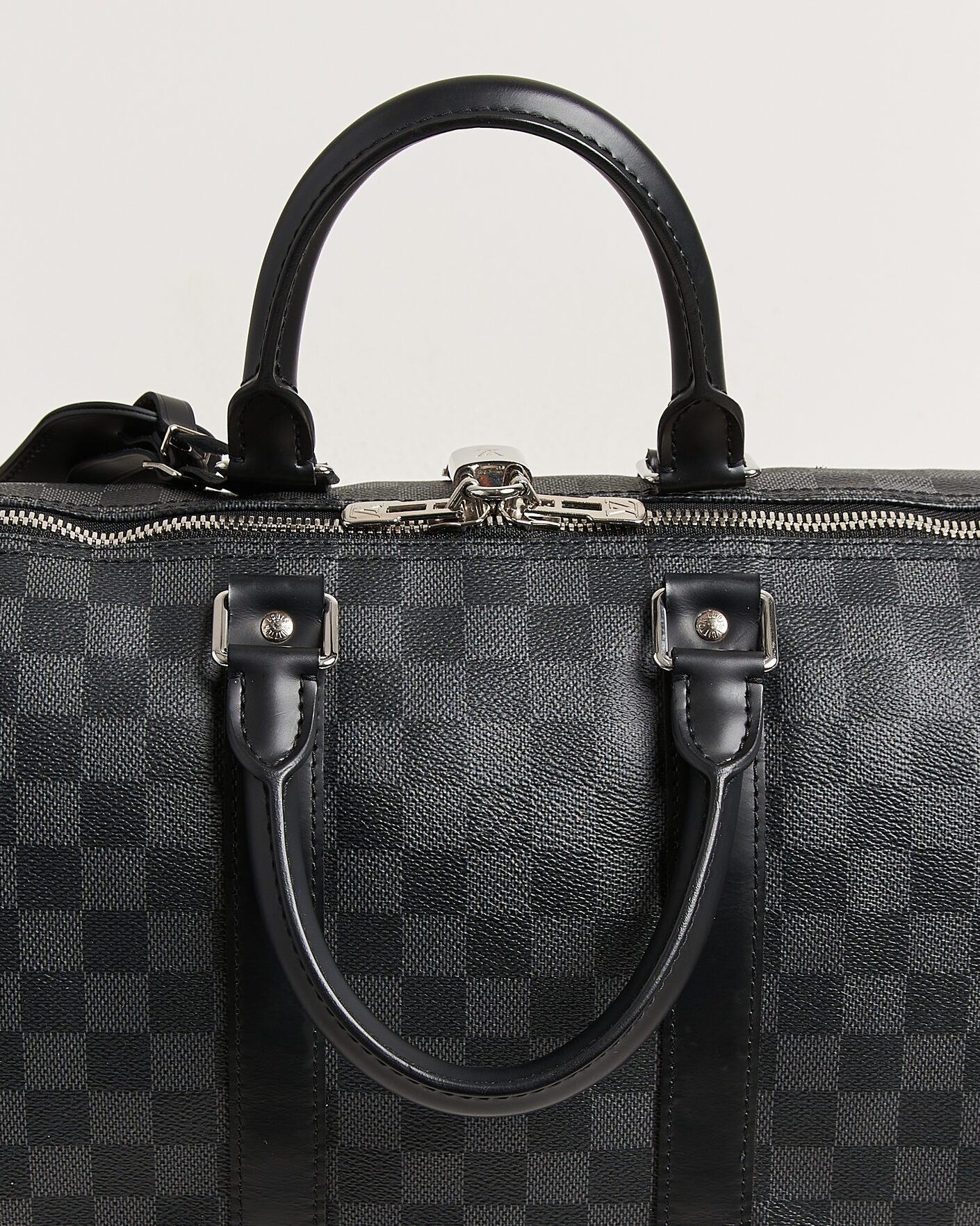 Herren | Pre-Owned & Vintage Bags | Louis Vuitton Pre-Owned | Keepall 45 Bandouliére Damier graphite