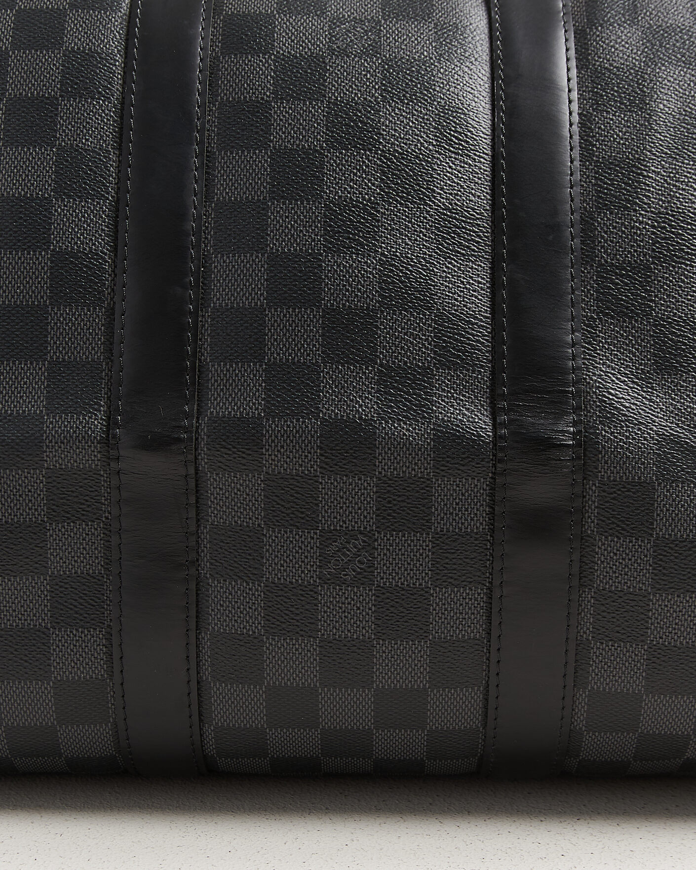 Herren | Pre-Owned & Vintage Bags | Louis Vuitton Pre-Owned | Keepall 45 Bandouliére Damier graphite