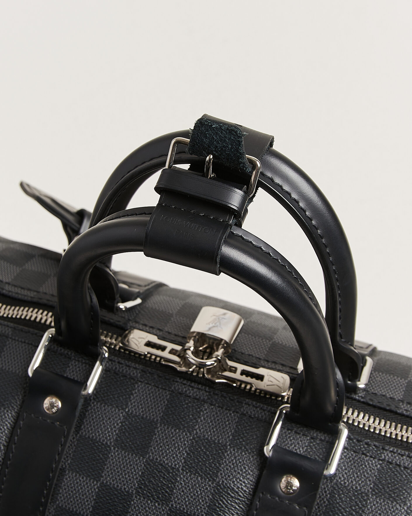 Herren | Pre-Owned & Vintage Bags | Louis Vuitton Pre-Owned | Keepall 45 Bandouliére Damier graphite