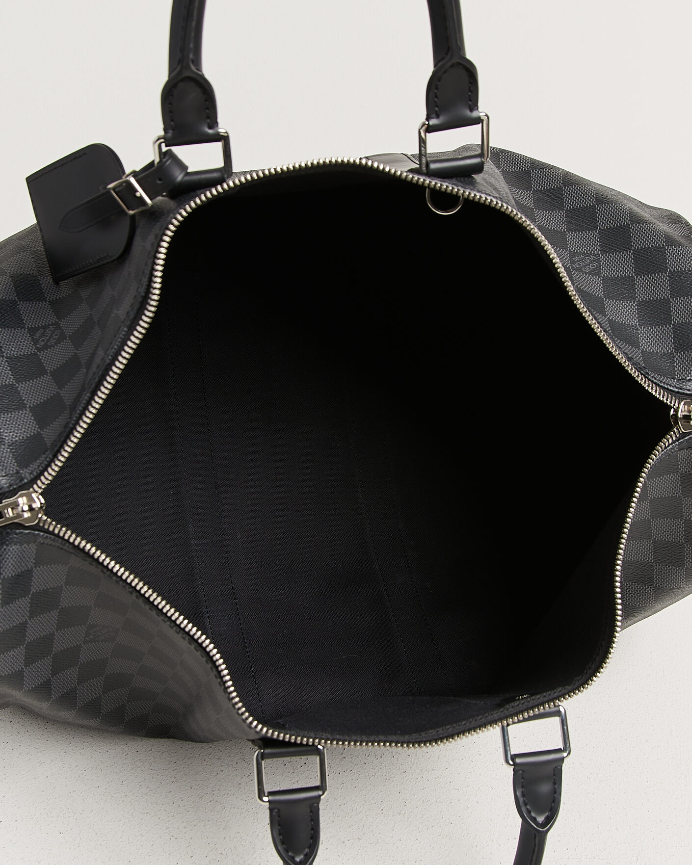 Herren | Pre-Owned & Vintage Bags | Louis Vuitton Pre-Owned | Keepall 45 Bandouliére Damier graphite