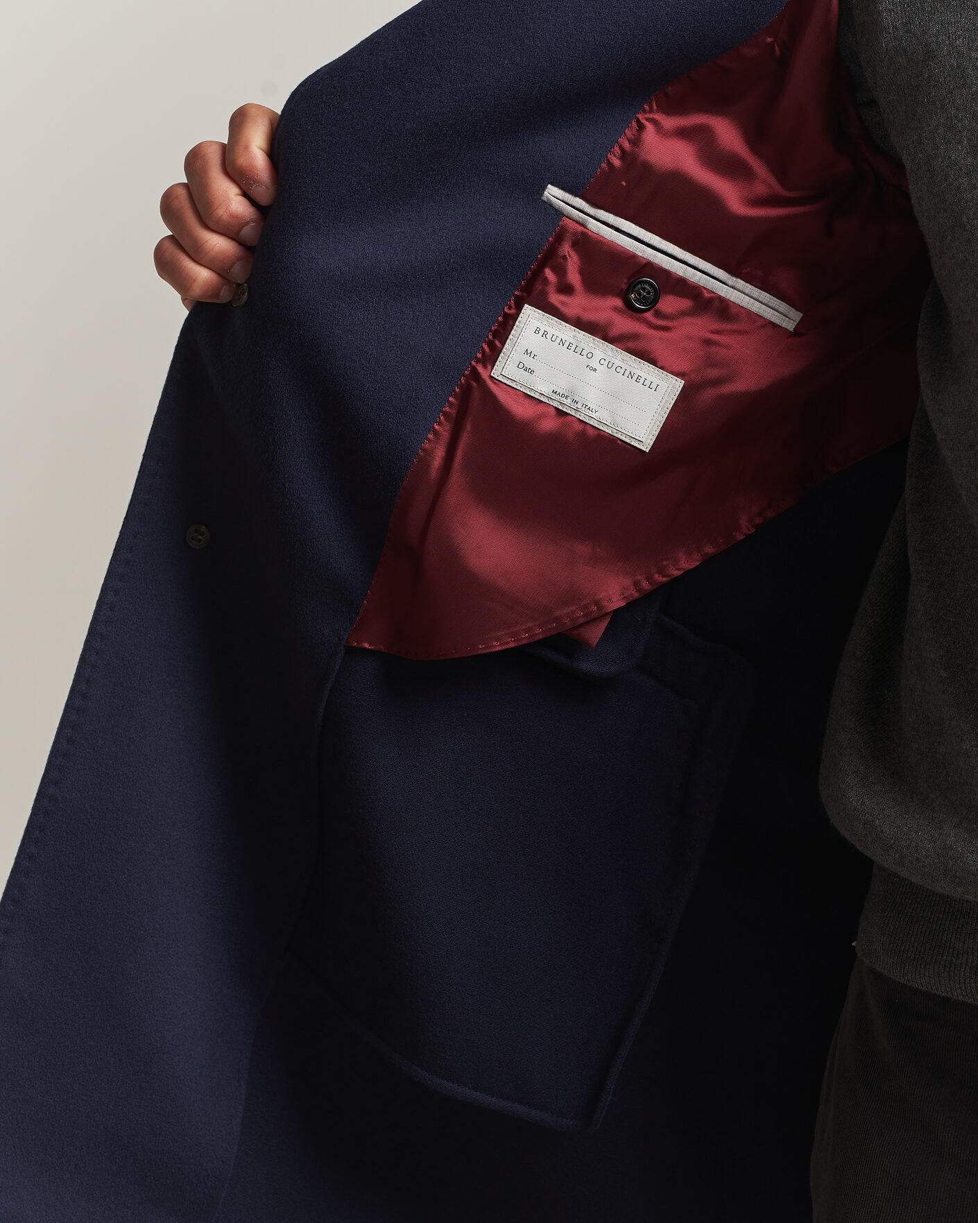 Herren | Jacken | Brunello Cucinelli | Soft Wool Coat Navy