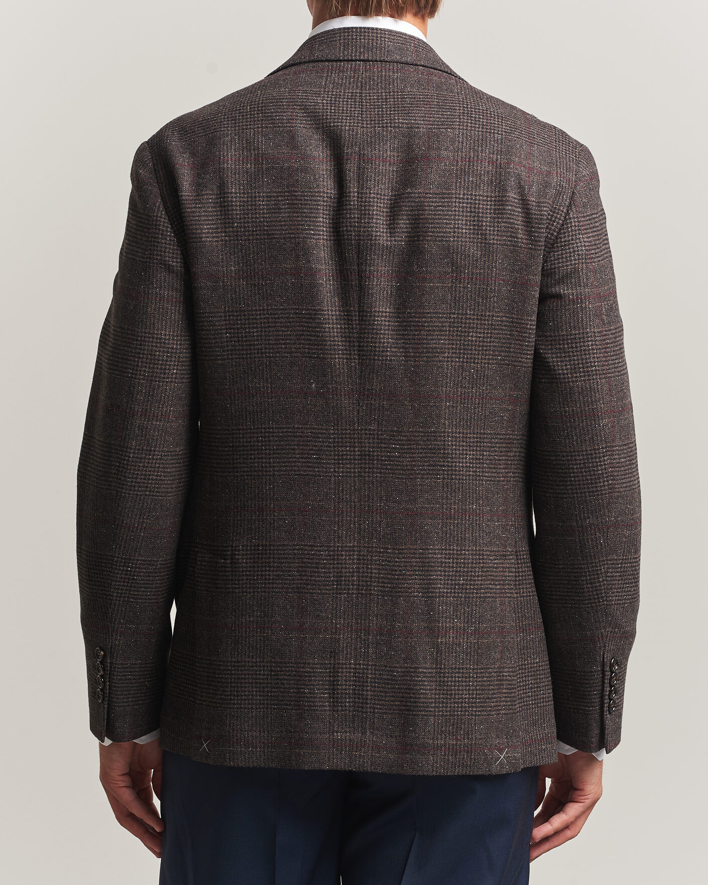 Herren | Sakkos | Brunello Cucinelli | Cashmere/Silk Prince Of Wales Blazer Dark Brown