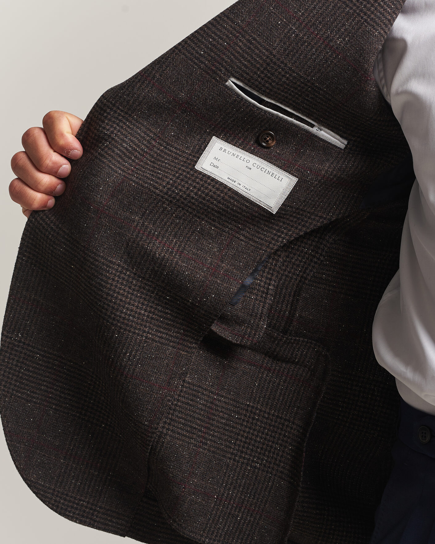 Herren | Sakkos | Brunello Cucinelli | Cashmere/Silk Prince Of Wales Blazer Dark Brown