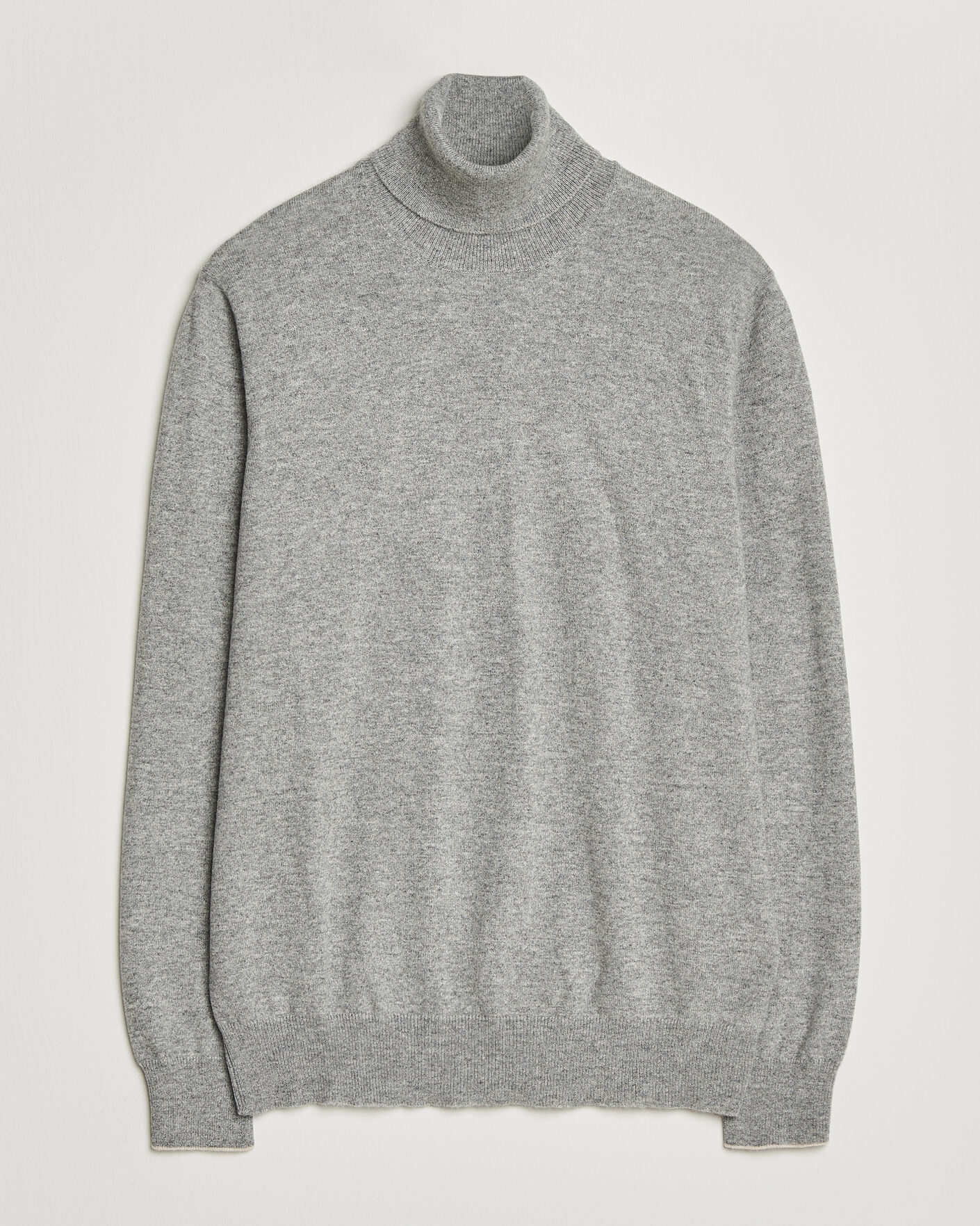 Herren | Pullover | Brunello Cucinelli | 2 Ply Cashmere Rollneck Grey Melange