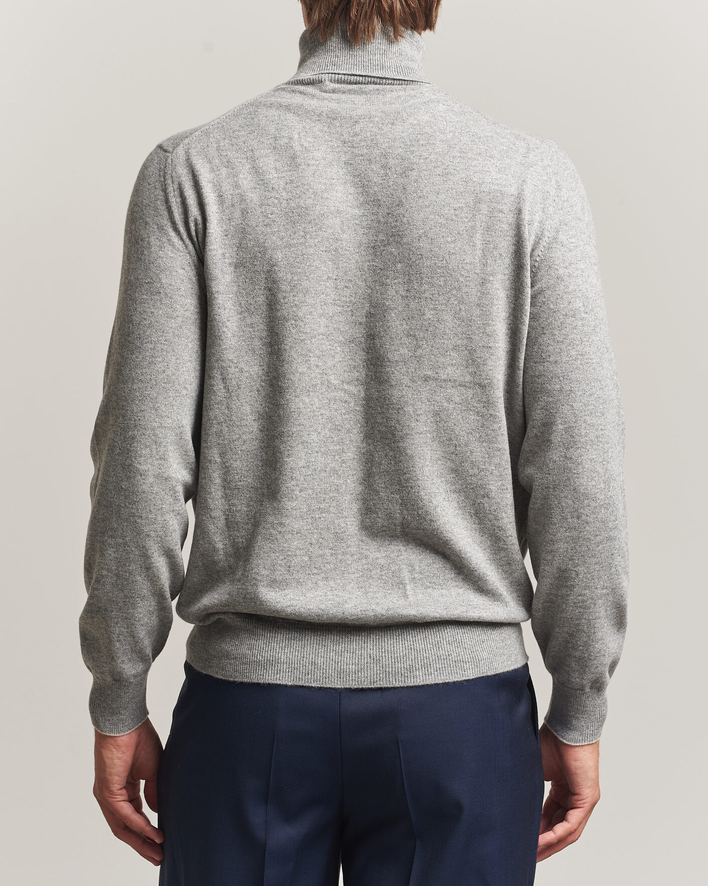 Herren | Pullover | Brunello Cucinelli | 2 Ply Cashmere Rollneck Grey Melange