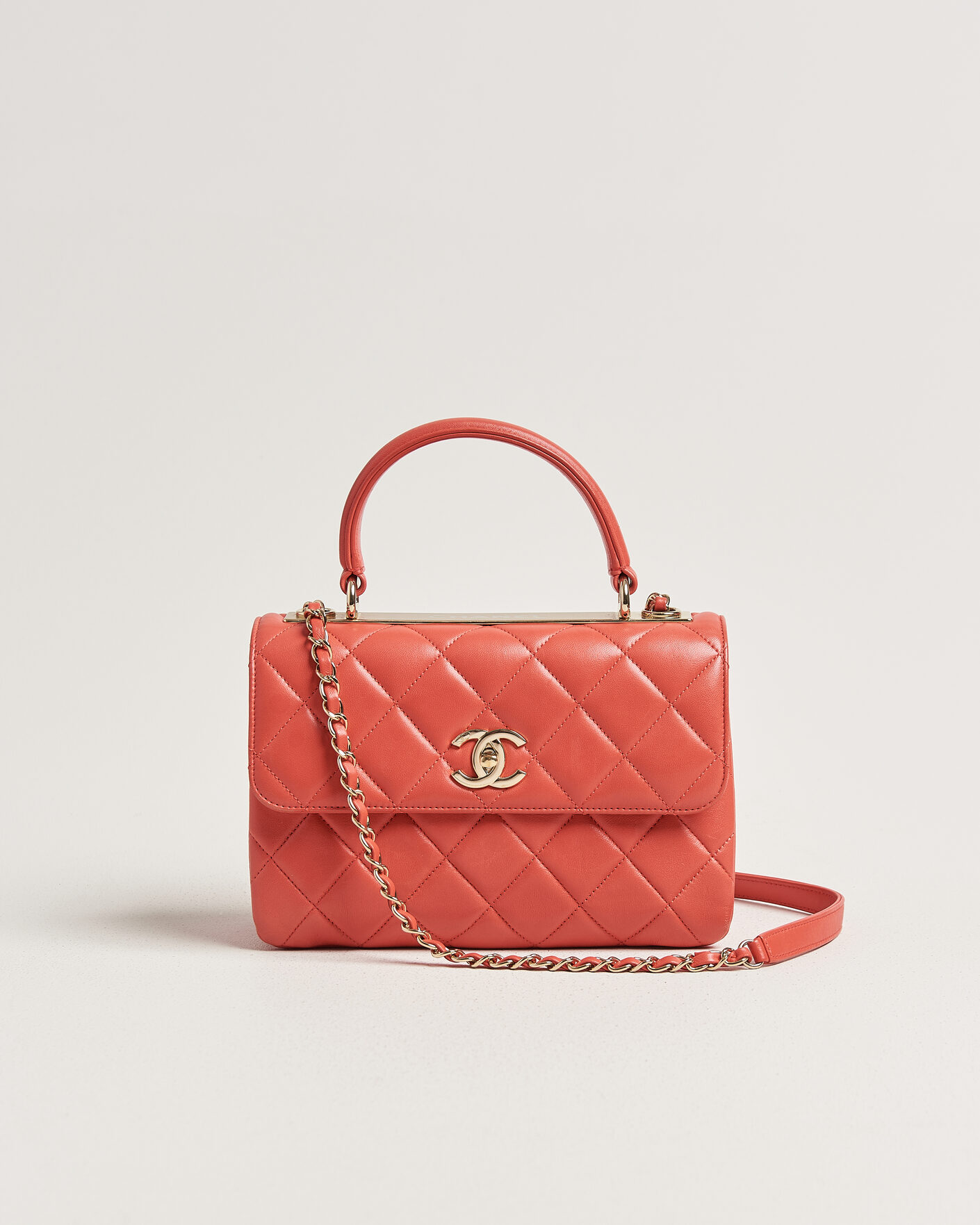 Herren | Pre-Owned & Vintage Bags | Chanel Pre-Owned | Trendy CC Top Handle Bag Coral